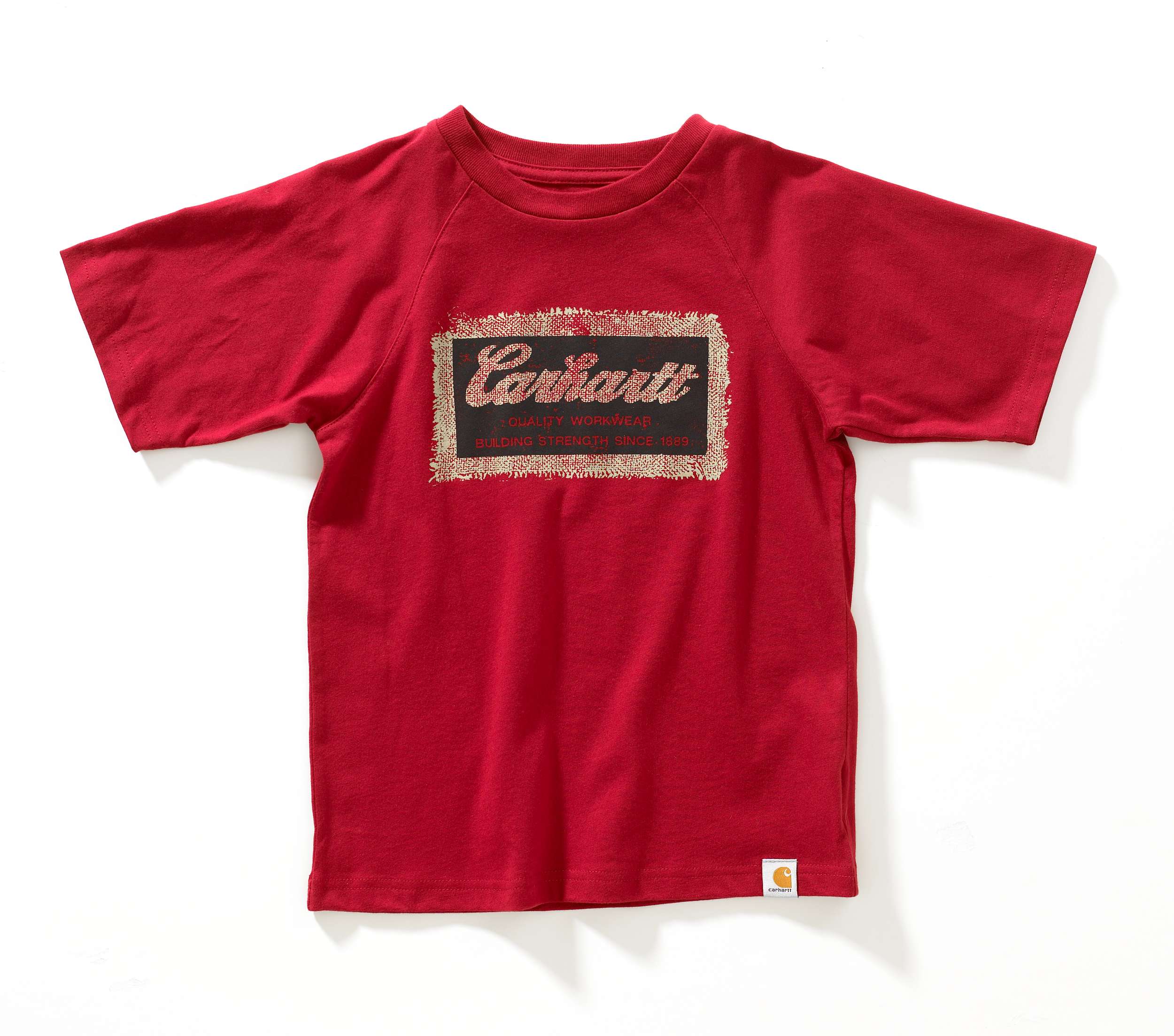 Boys Burlap Logo Raglan Tee