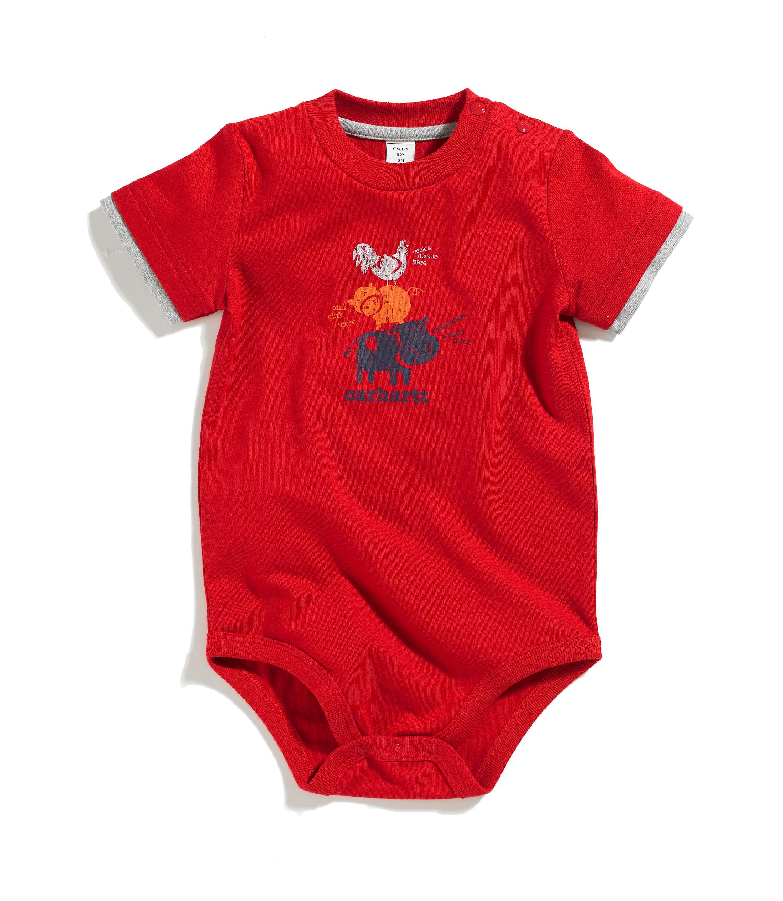 Infant Boys Farm Animal Stack Bodyshirt