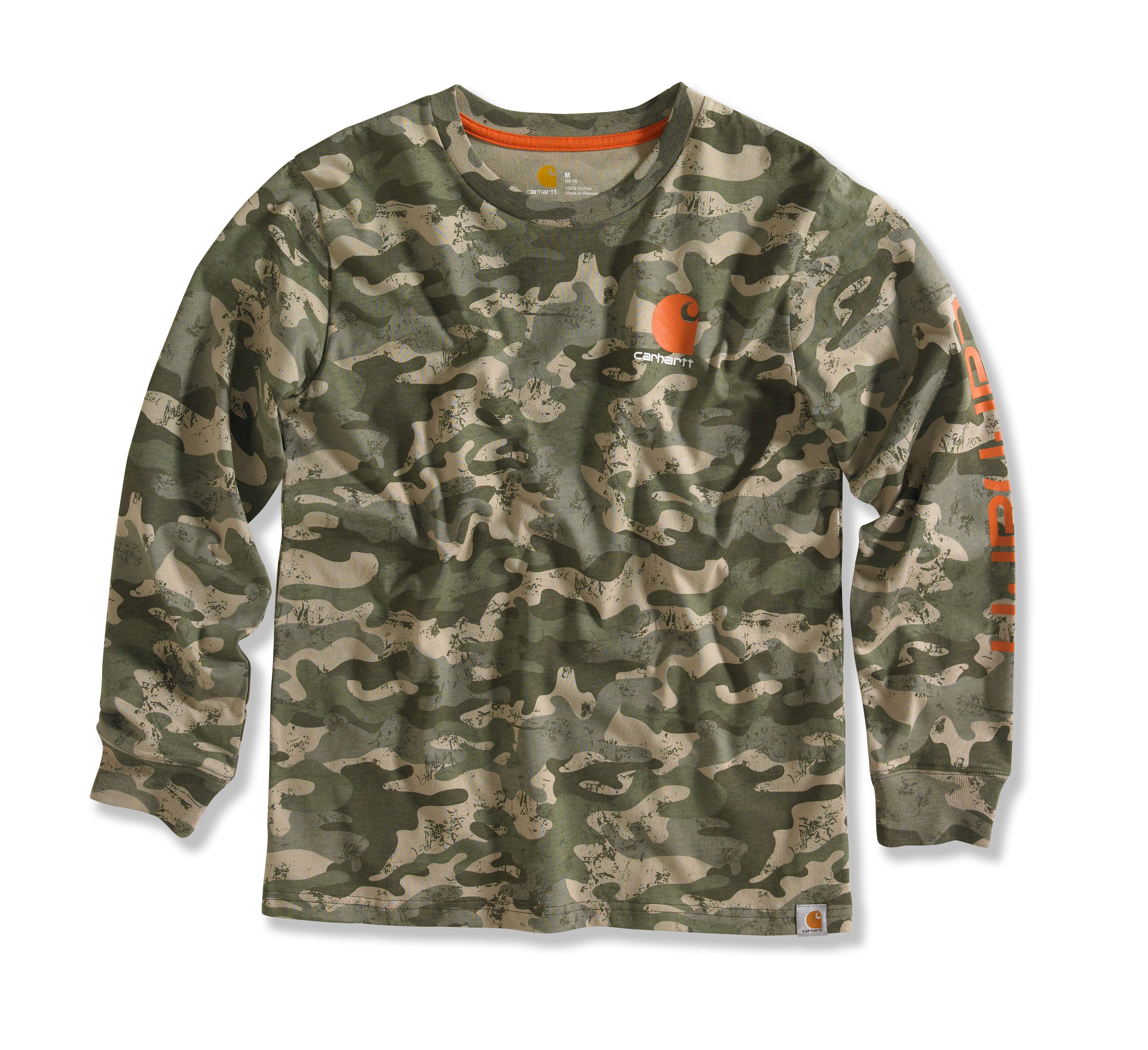 Boy�s Green Camo Logo T-Shirt