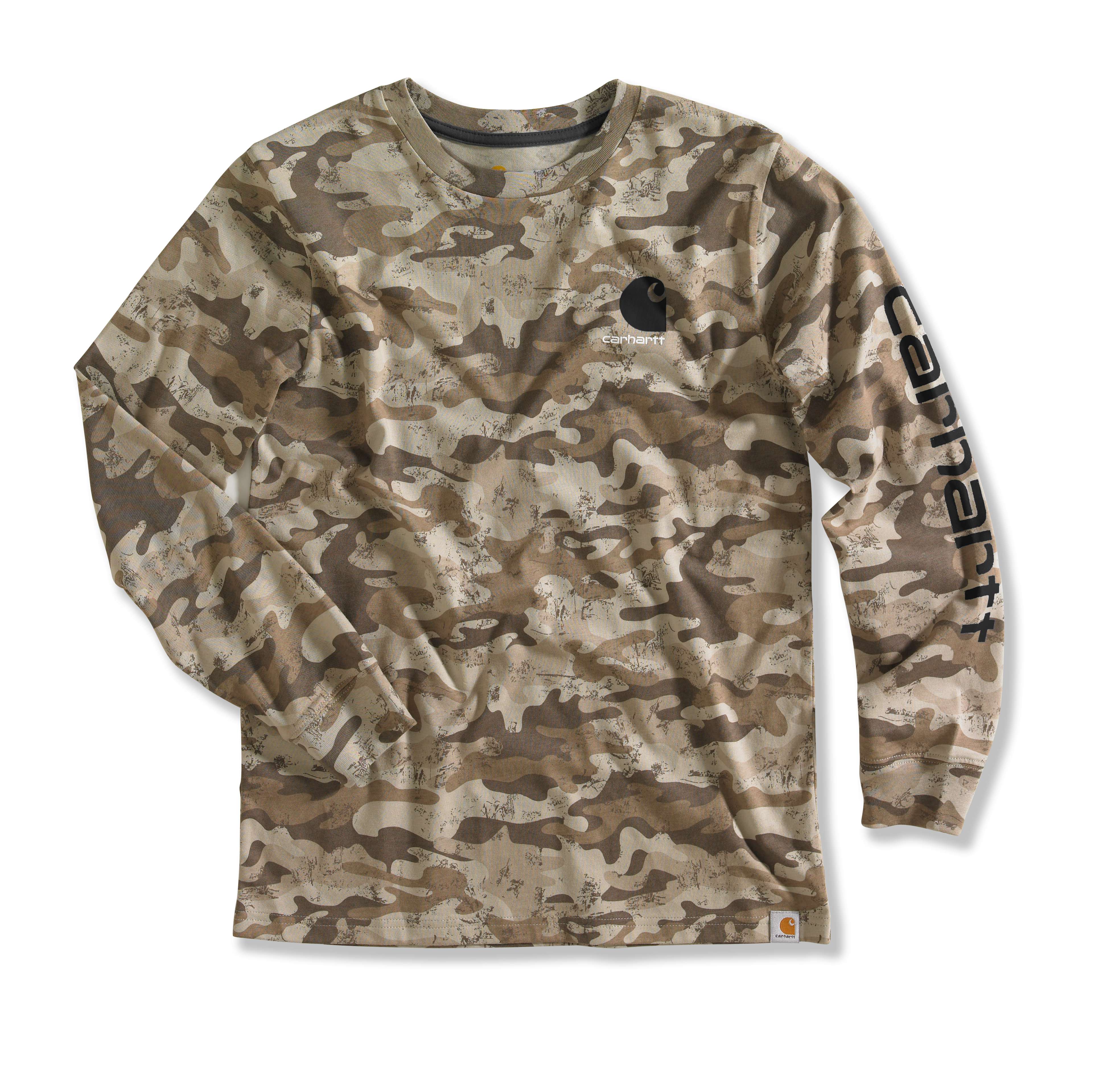 Boy�s Brown Camo Logo T-Shirt
