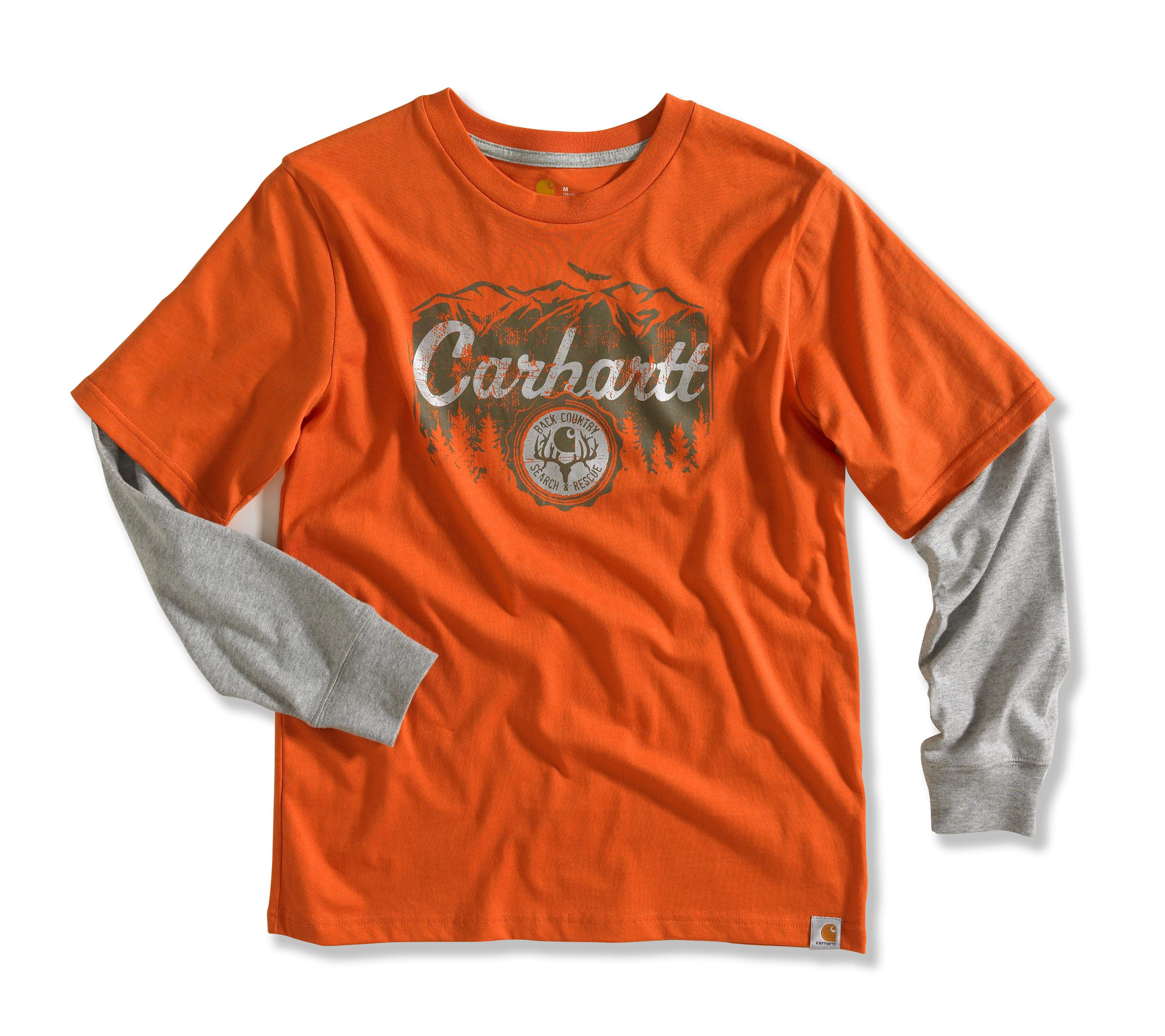 Boy�s Back Country Graphic Layered-Sleeve T-Shirt