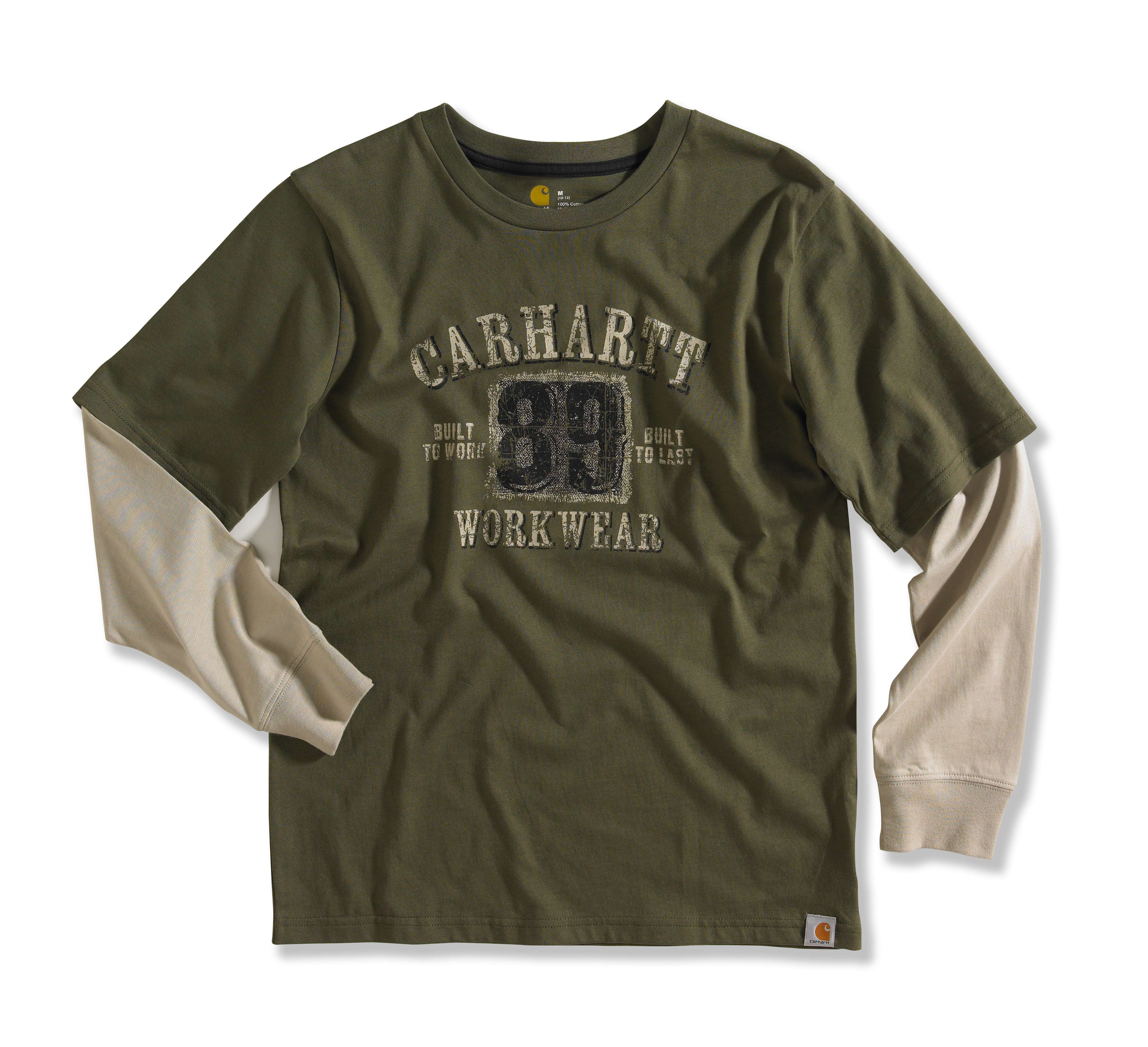 Boy�s Built To Work Graphic Layered-Sleeve T-Shirt