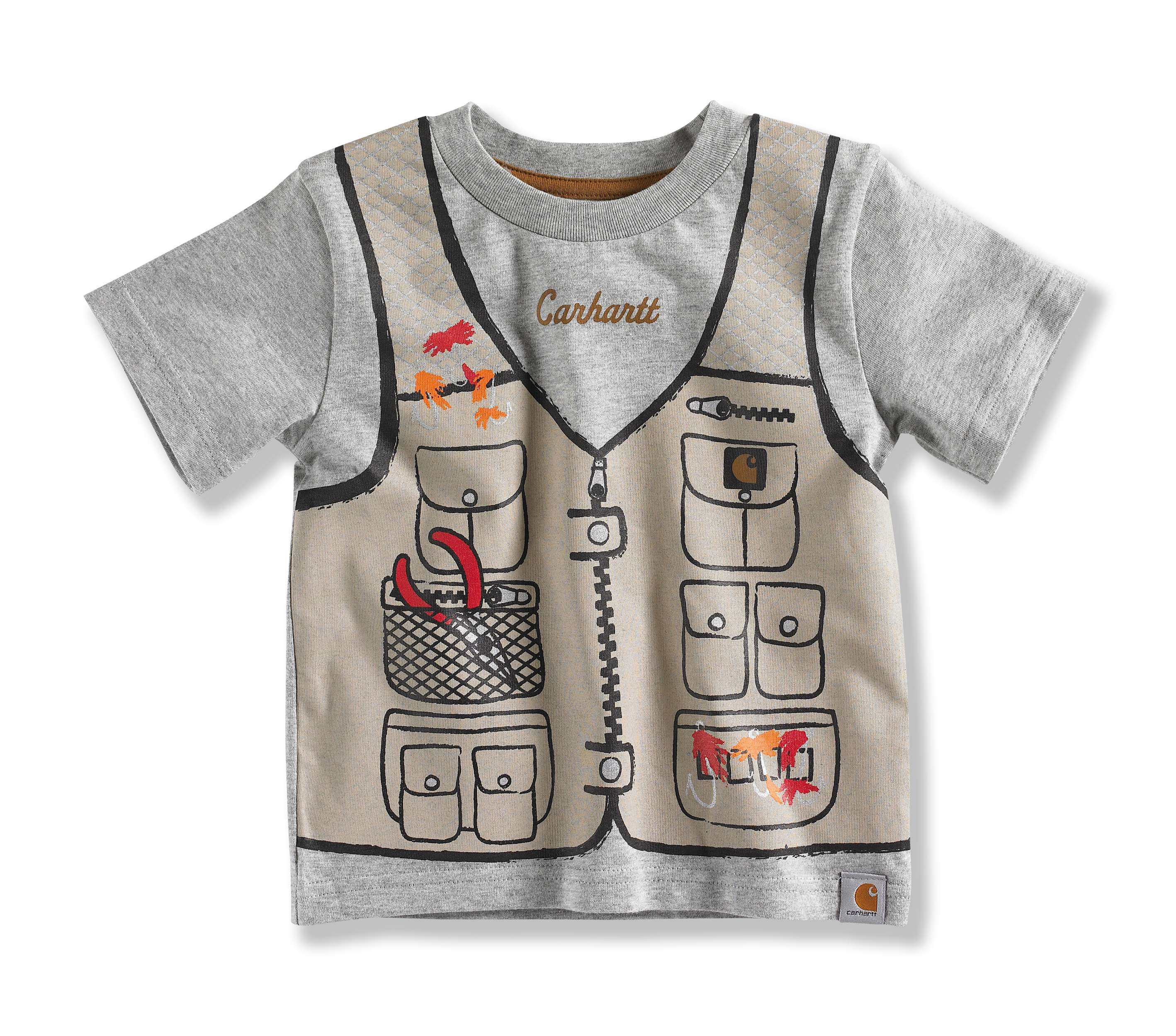 INFANT BOY'S FISHING VEST T-SHIRT