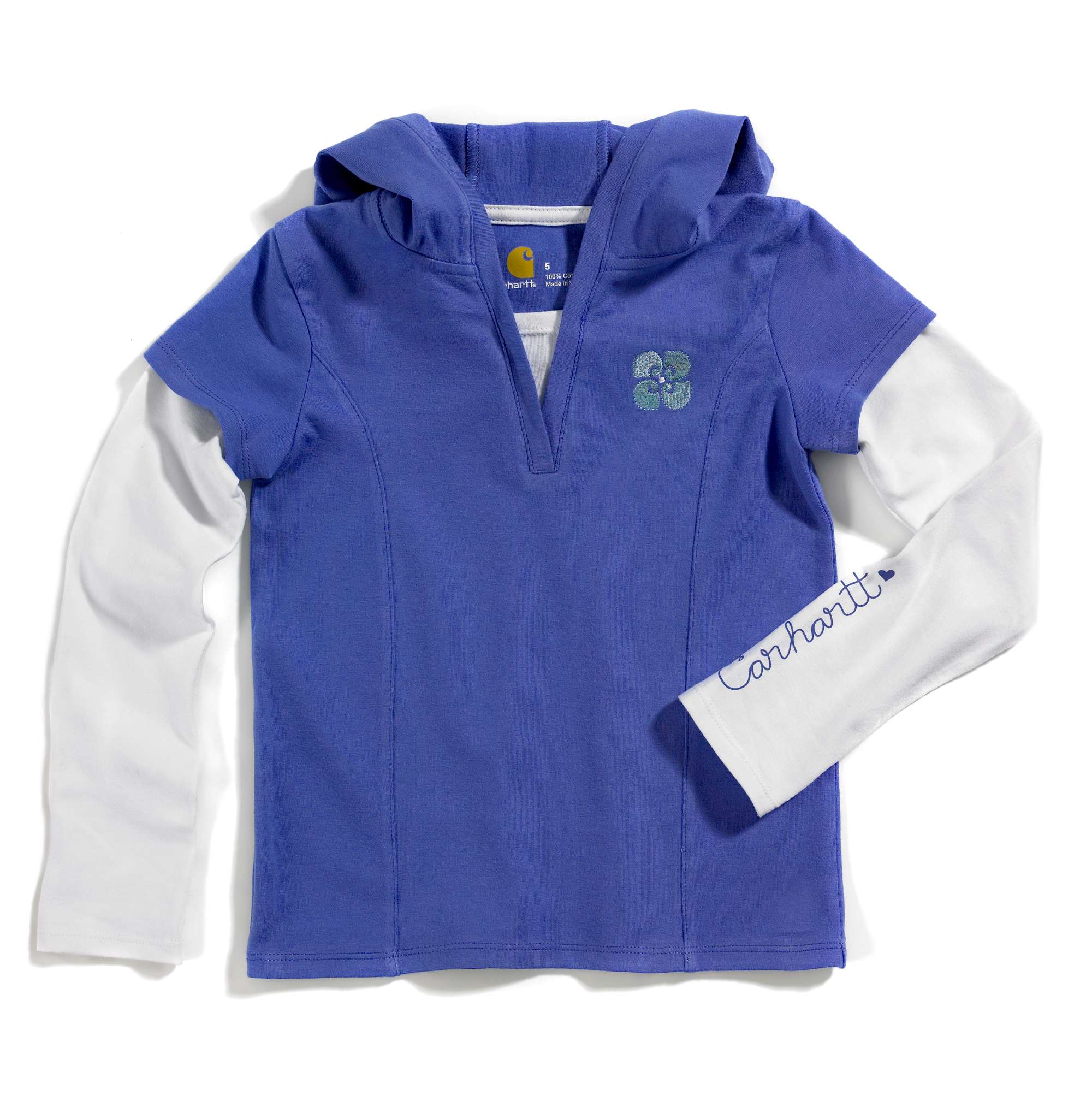 Girls "    ower Hooded Tee