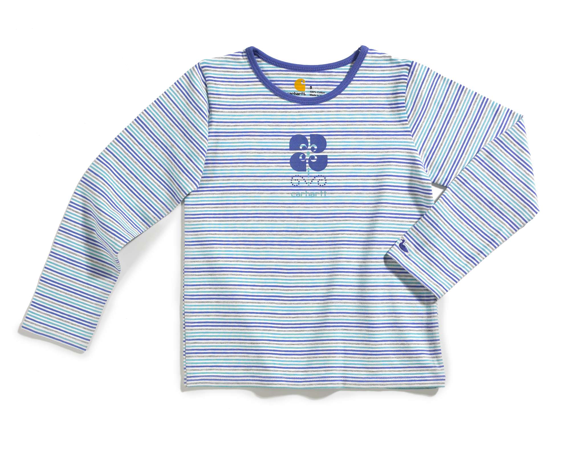 Girls Longsleeve Yarn Dyed Stripe T-Shirt