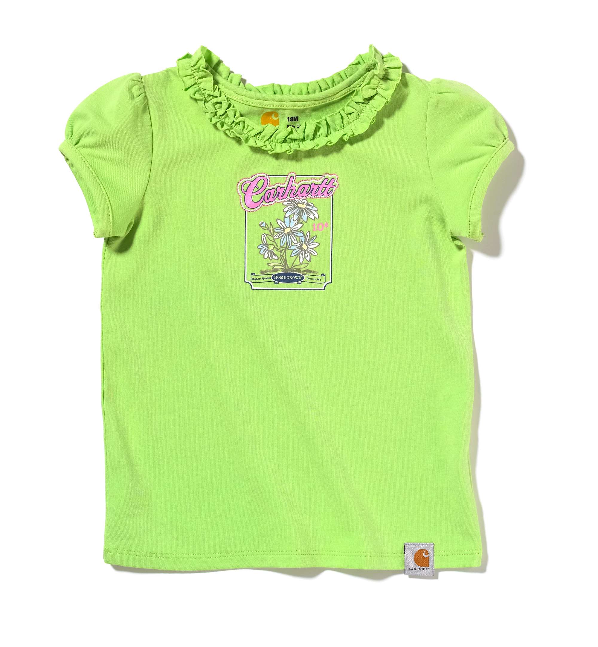 Girls Infant/Toddler Ruffle Neck Tee