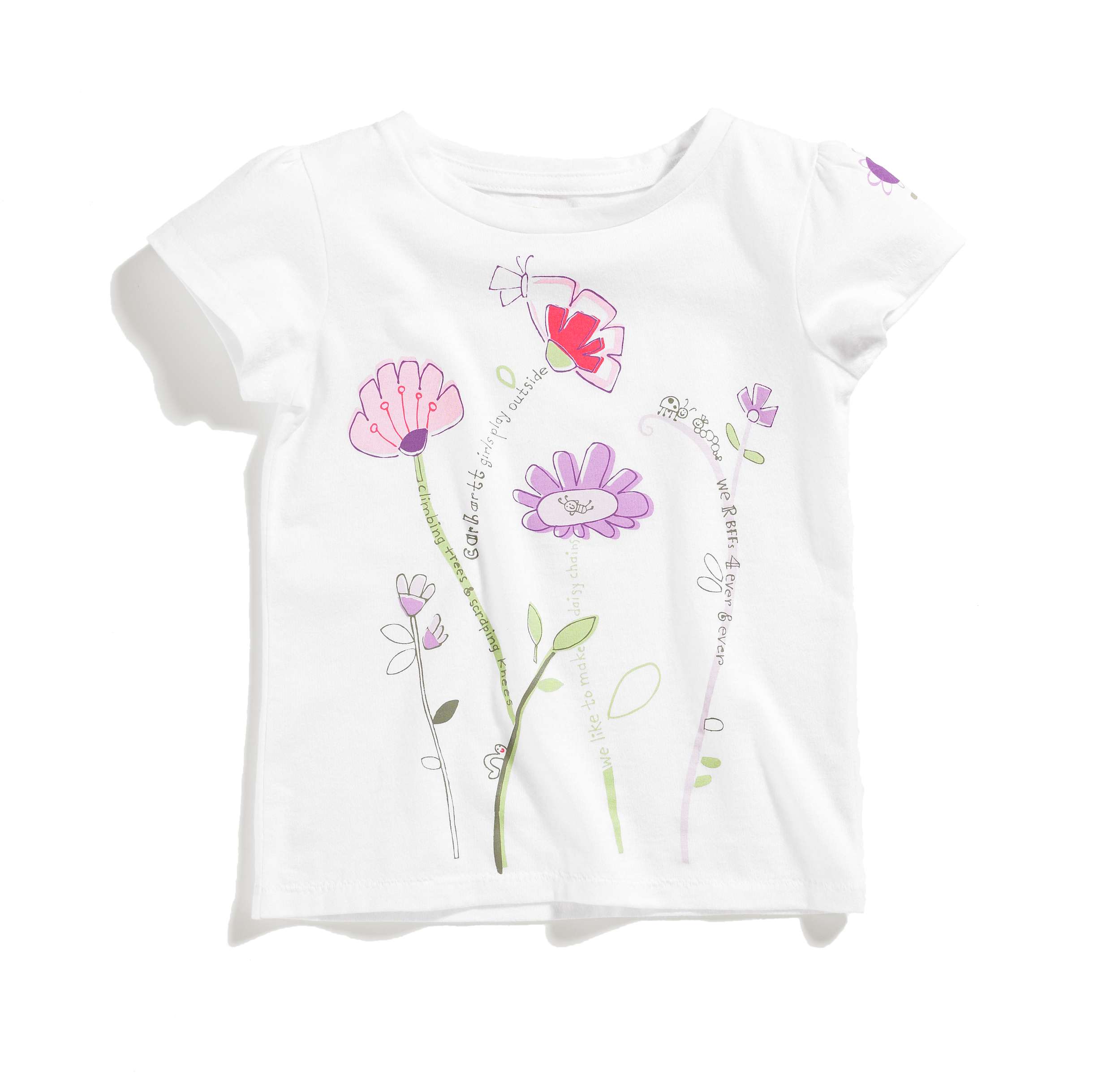 Girls Infant/Toddler Flowers Graphic Tee