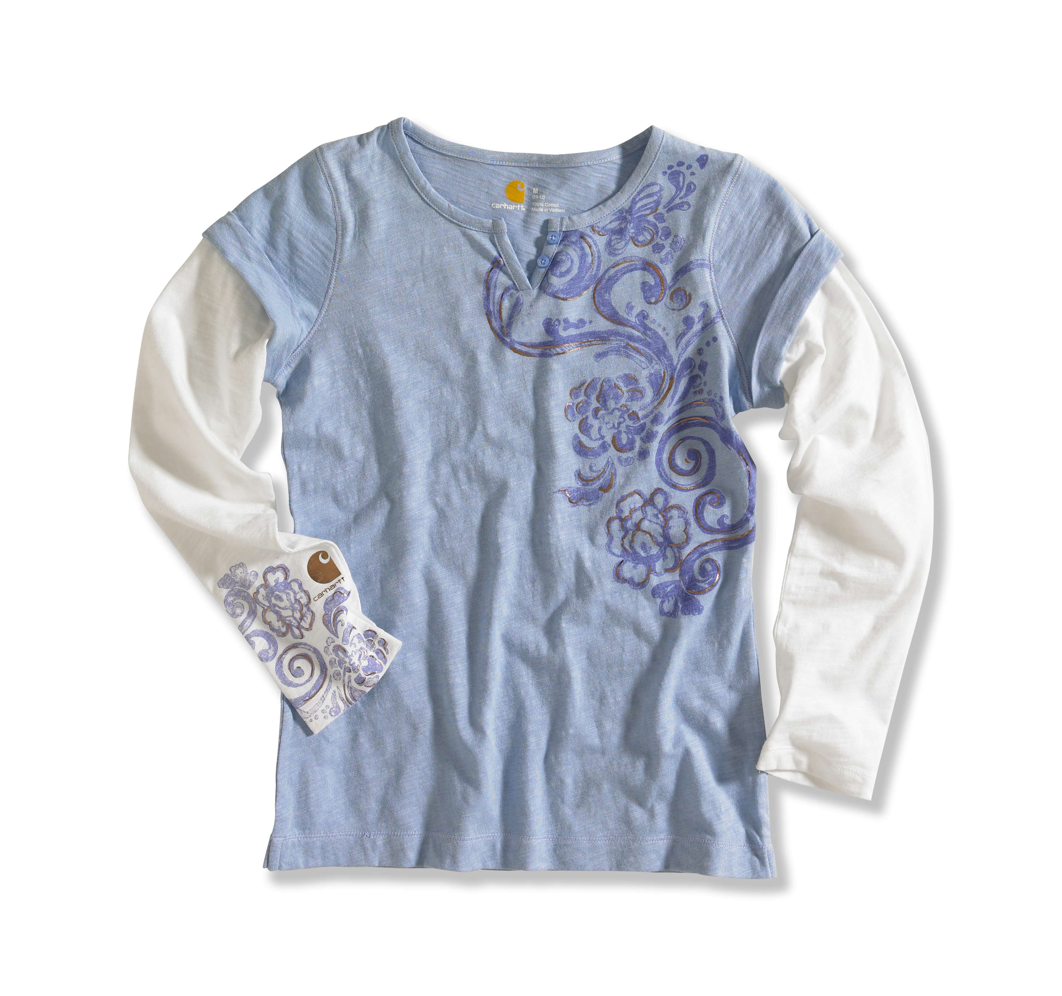 Roll Up Sleeve Layered Top