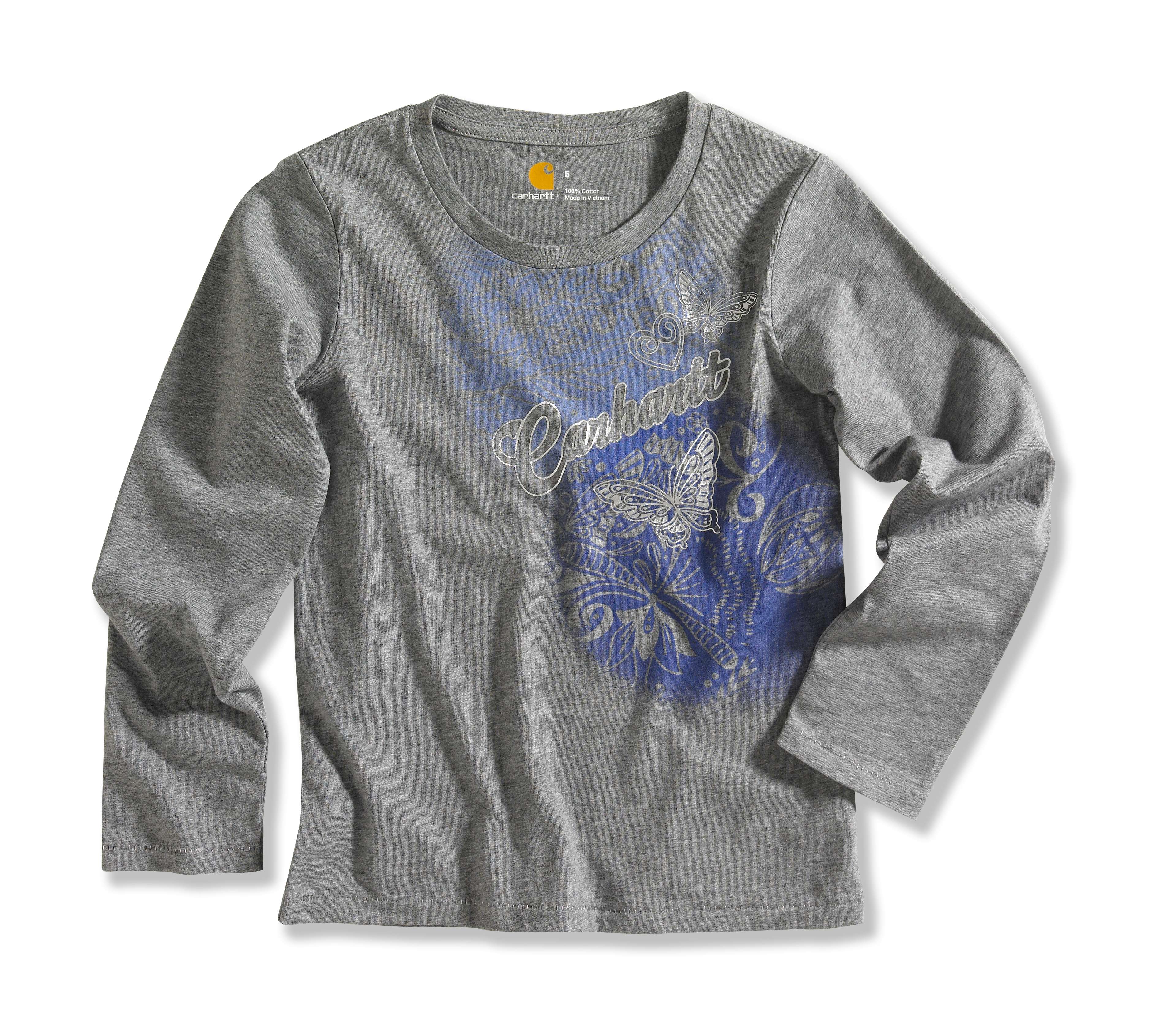 Girl�s Holiday Spray Paint Graphic Long-Sleeve T-Shirt