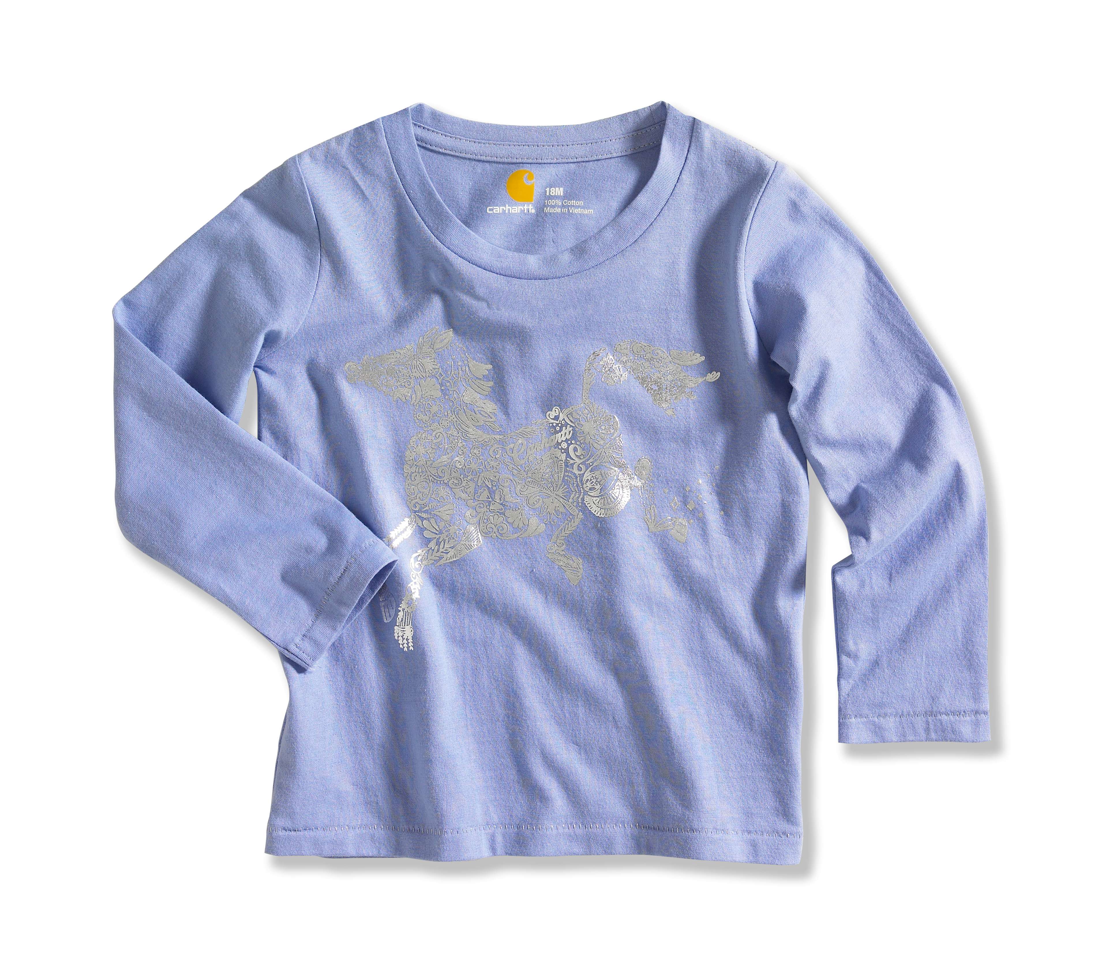 Infant/Toddler Girl�s Silver Horse Long-Sleeve T-Shirt