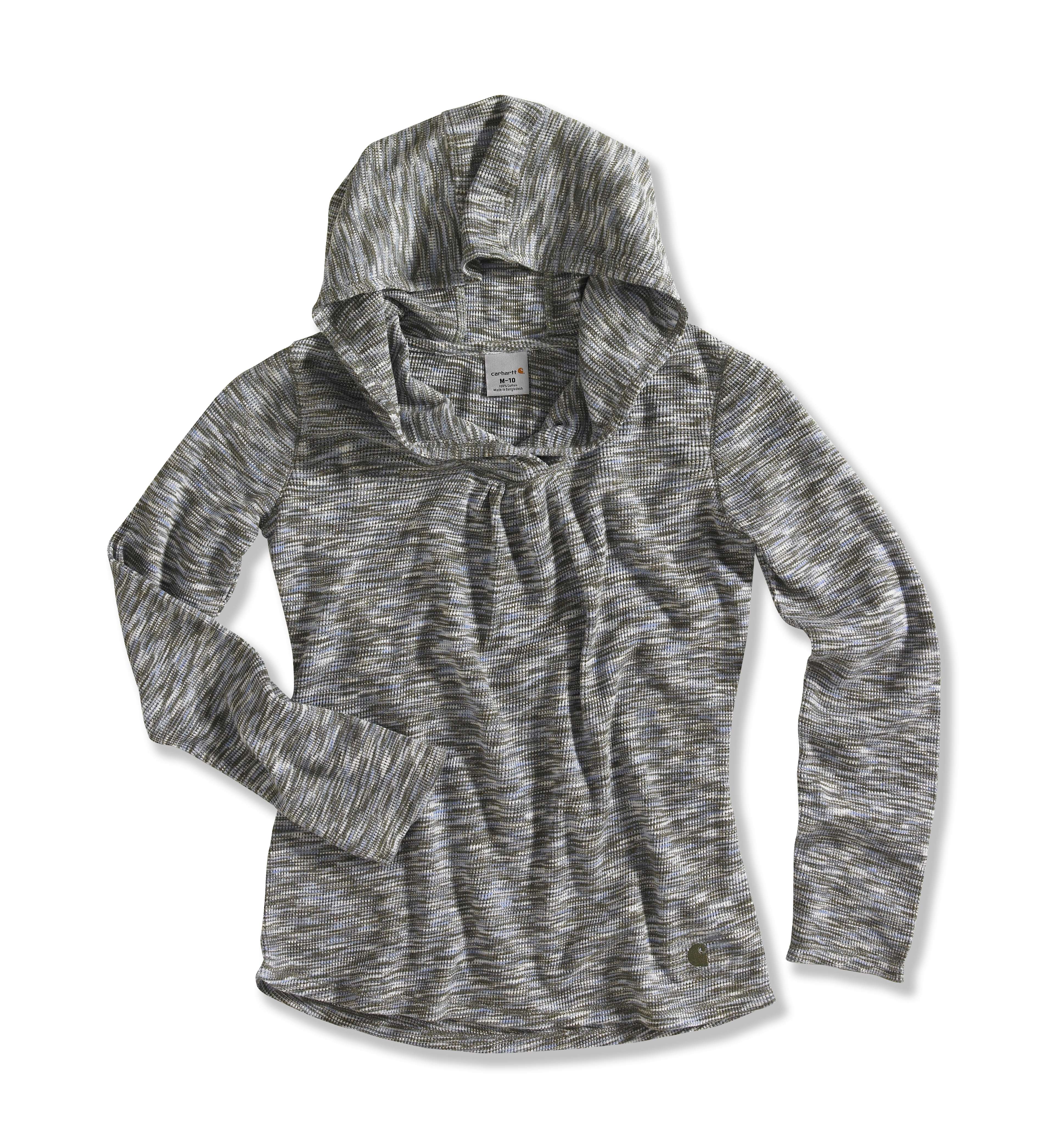 Girl�s Space-Dyed Stripe Hoodie