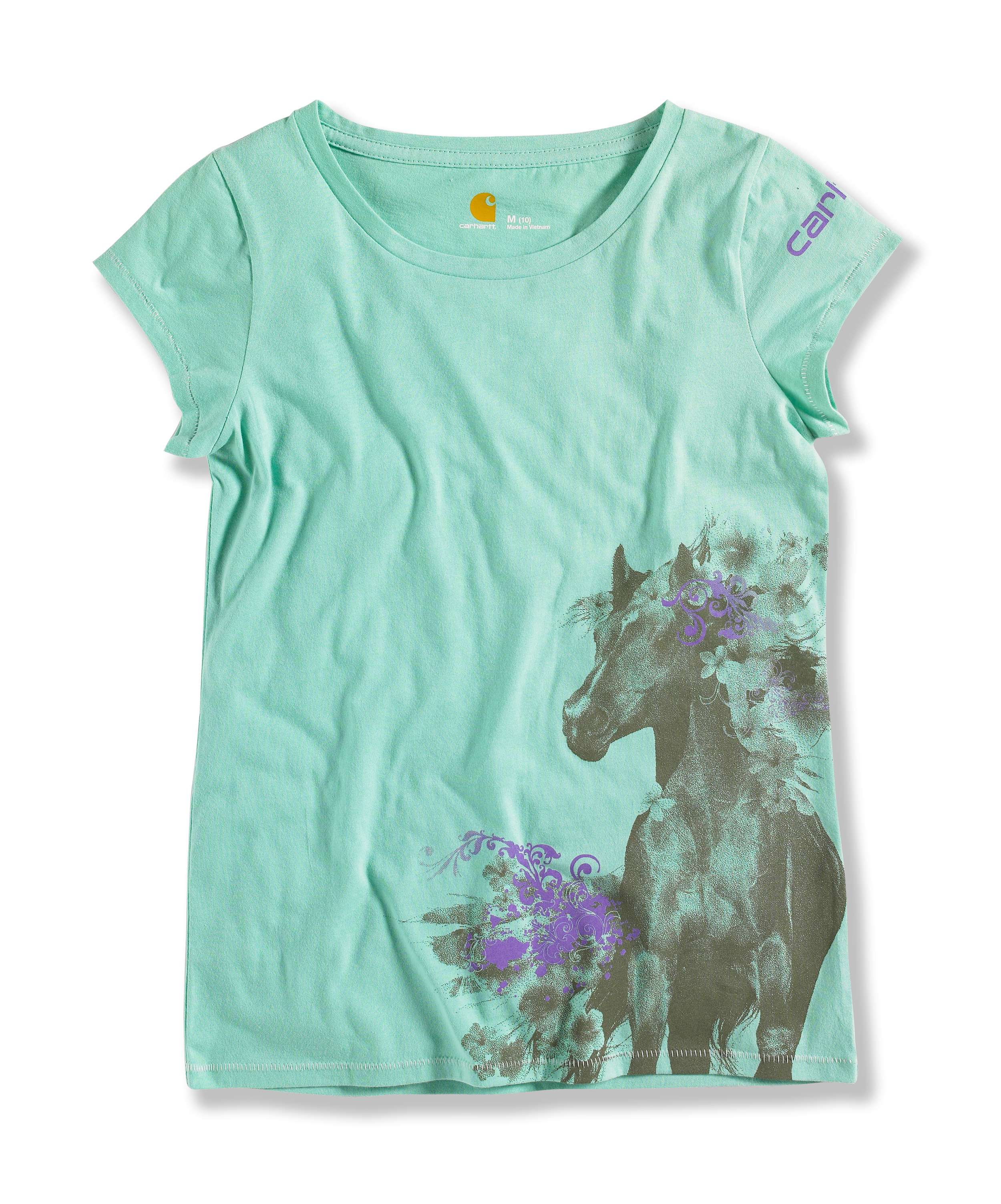 GIRL'S HORSE SCOOP T-SHIRT