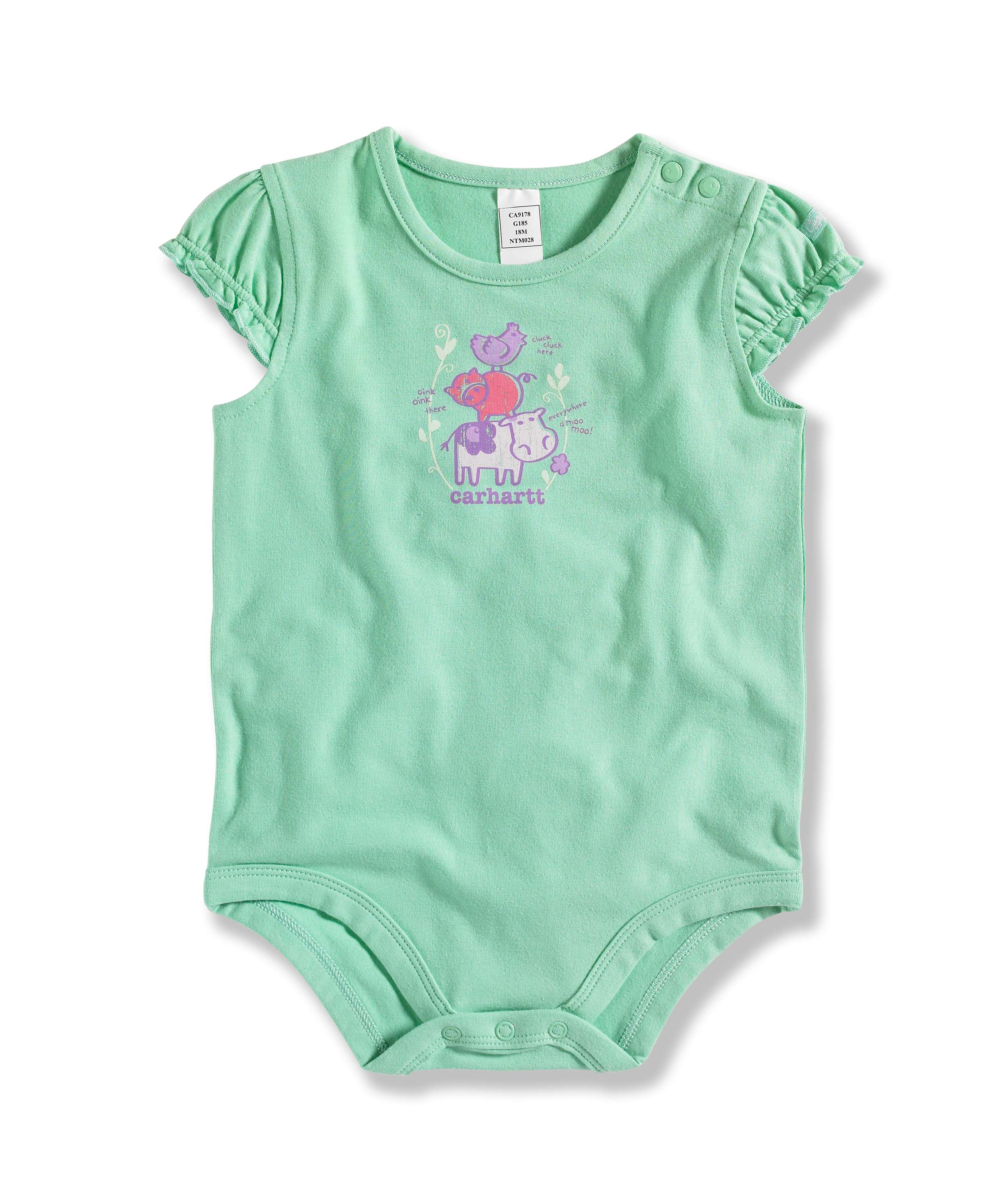 INFANT GIRL'S ANIMAL BODYSHIRT