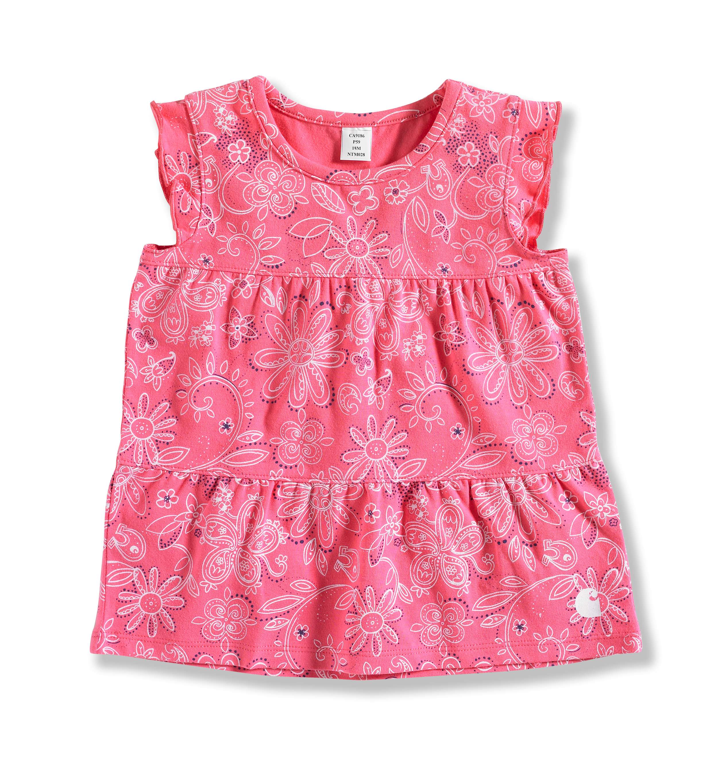 INFANT GIRL'S PRINTED TIERED TOP