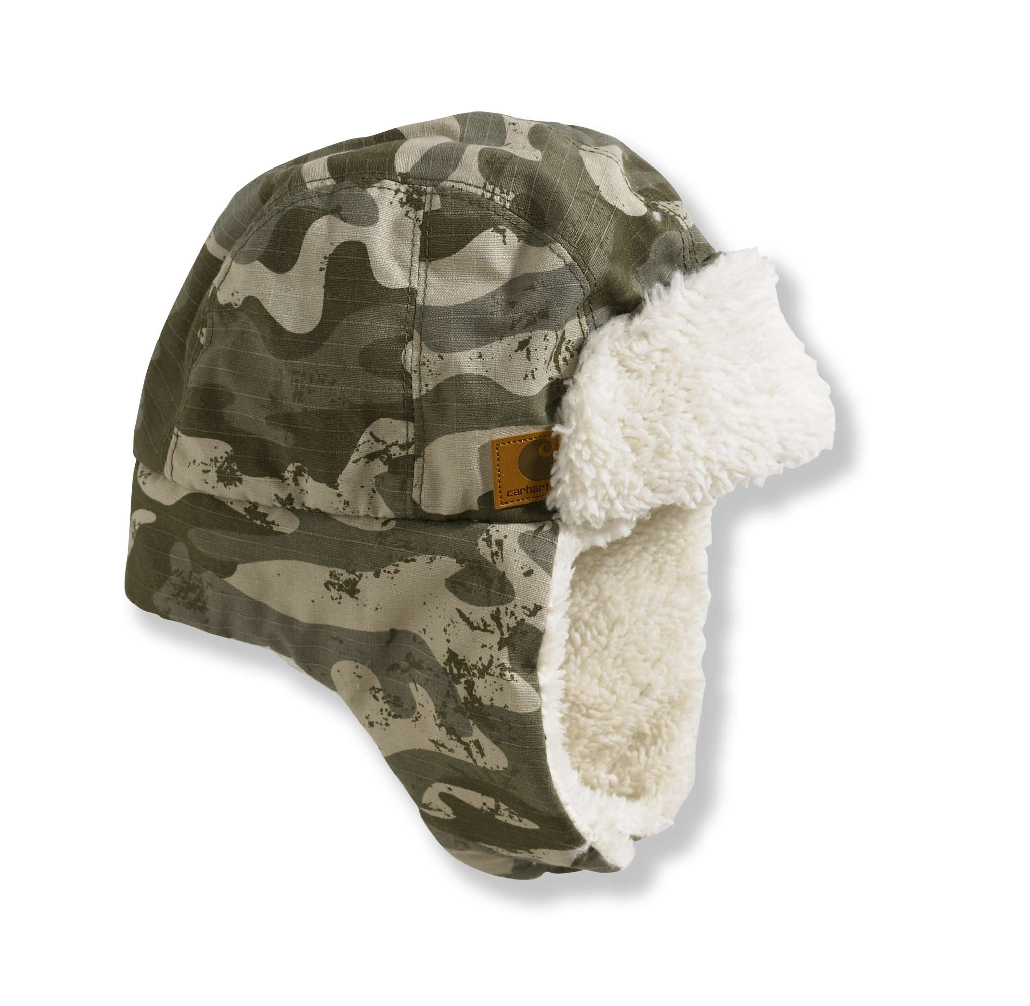 Green Camo Bubba Hat/Sherpa Lined