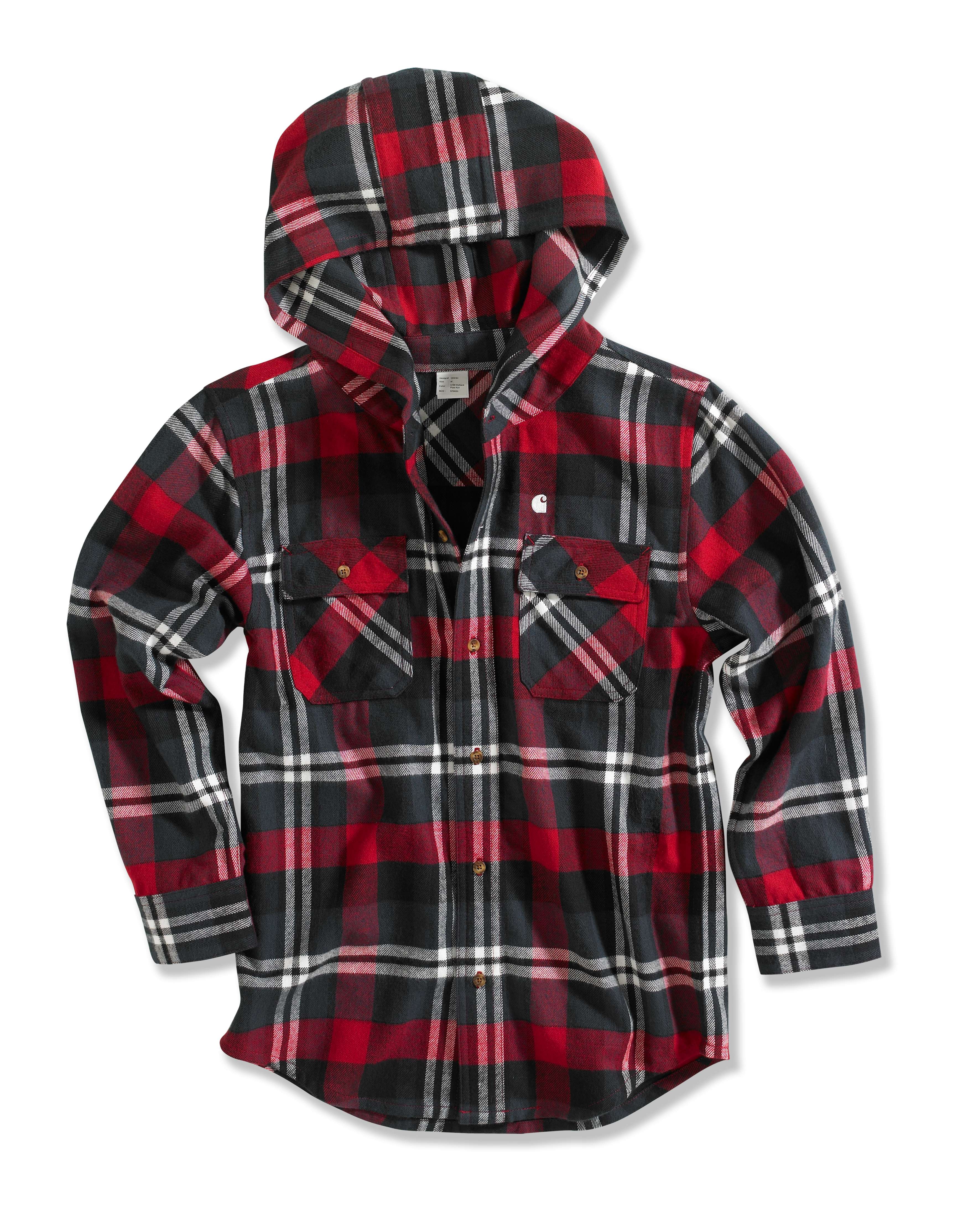 Boy�s Hooded Flannel Shirt