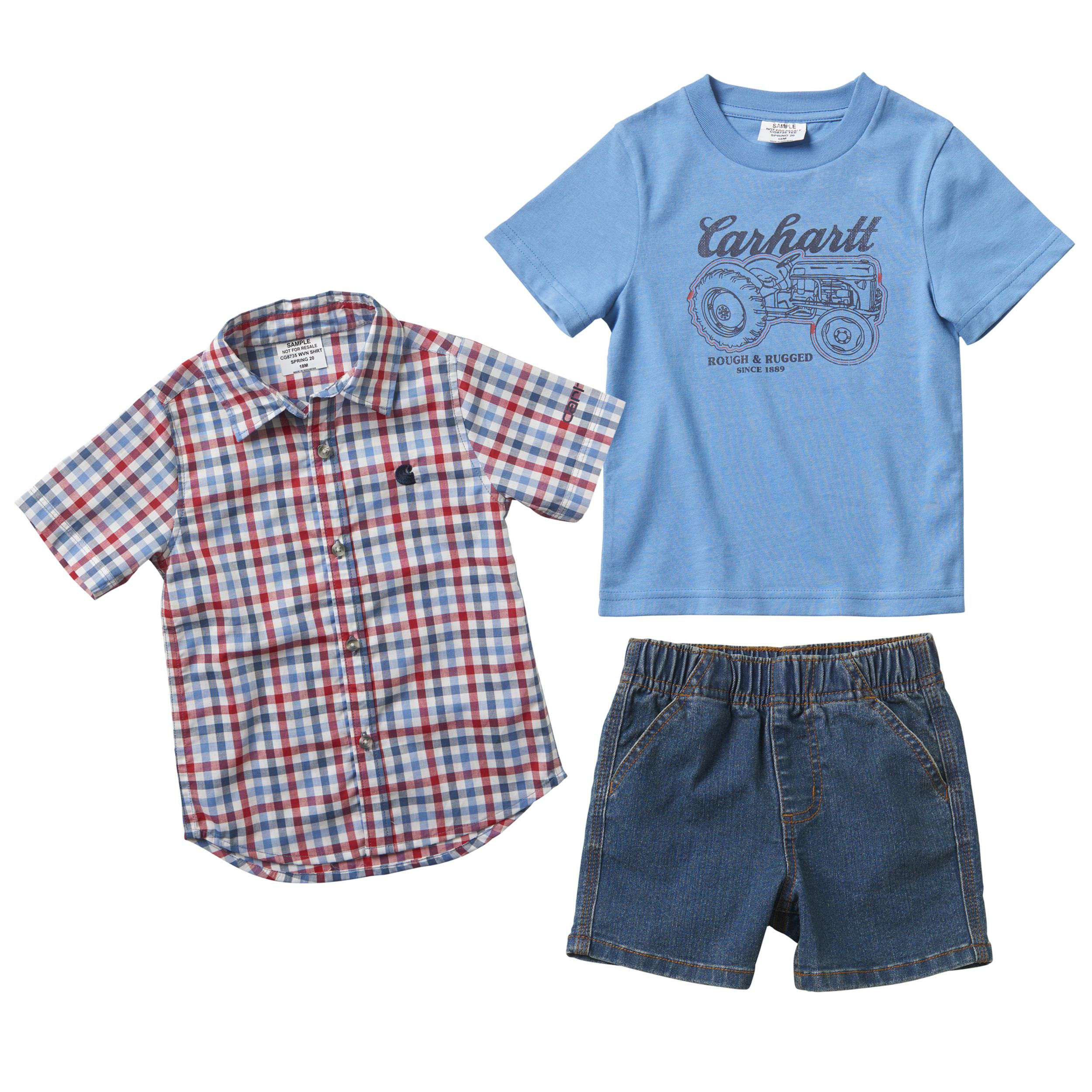 3-Piece Woven Shirt Set