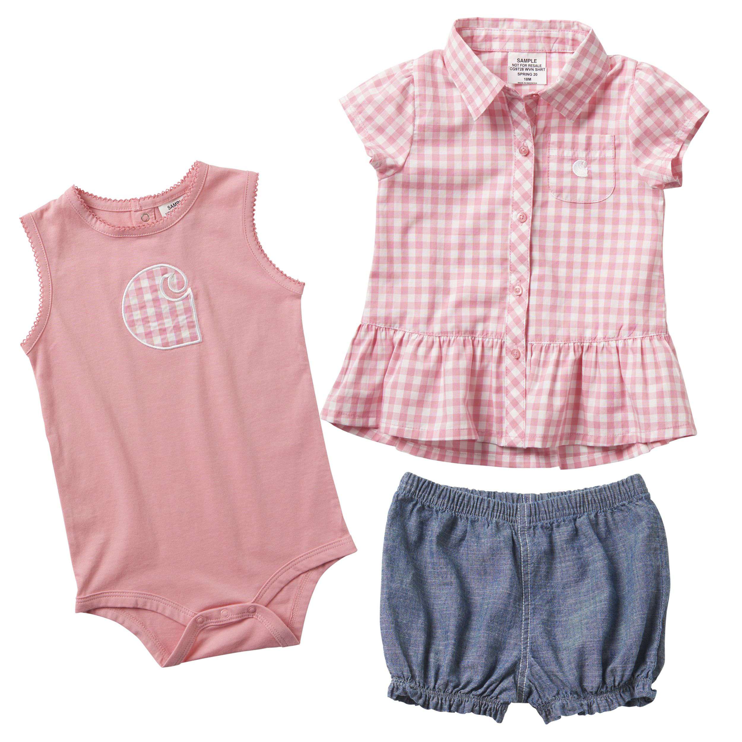 3-Piece Plaid Short Gift Set