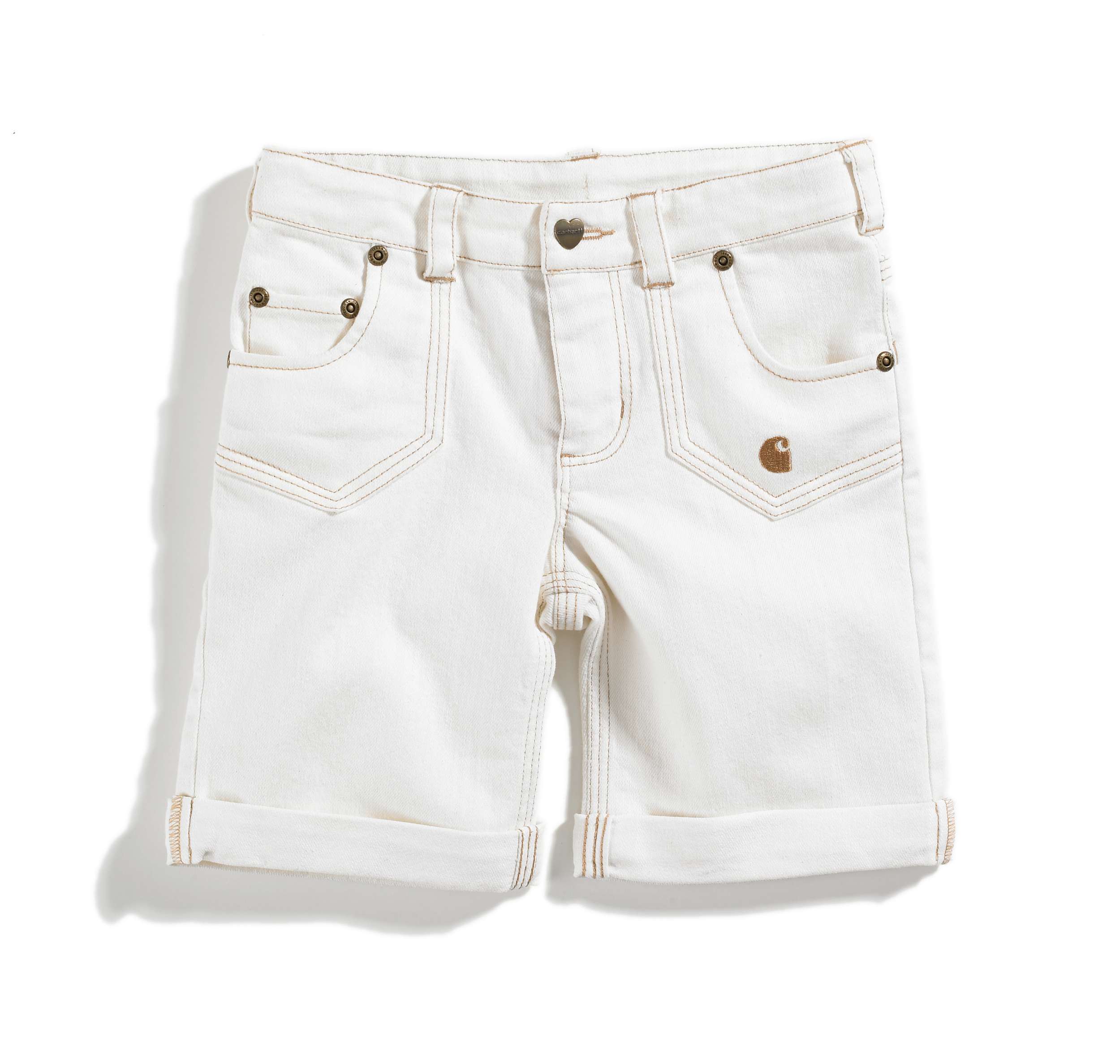 Girls Washed 5-Pocket Denim Bermuda Short