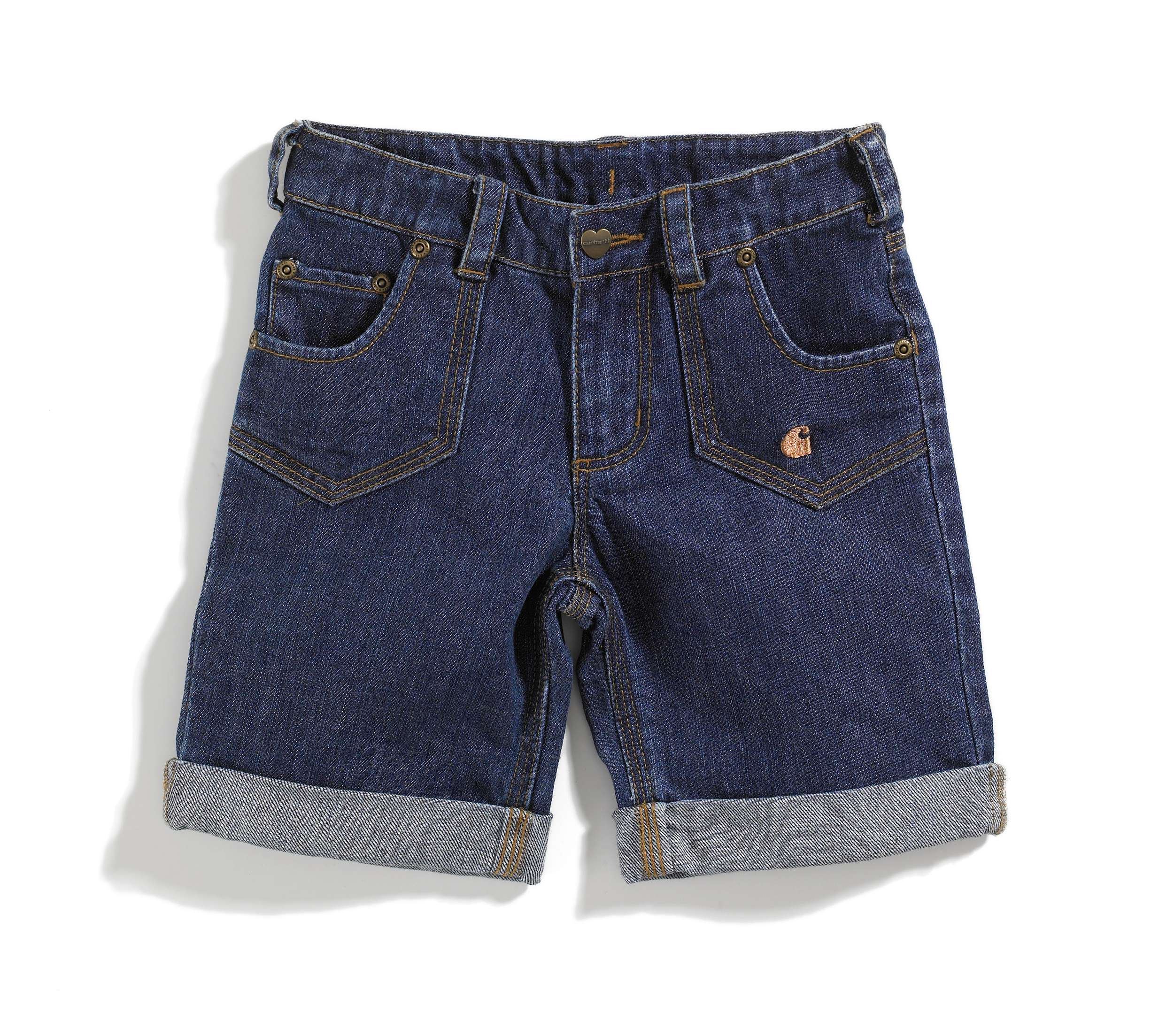 Girls Washed 5-Pocket Denim Bermuda Short