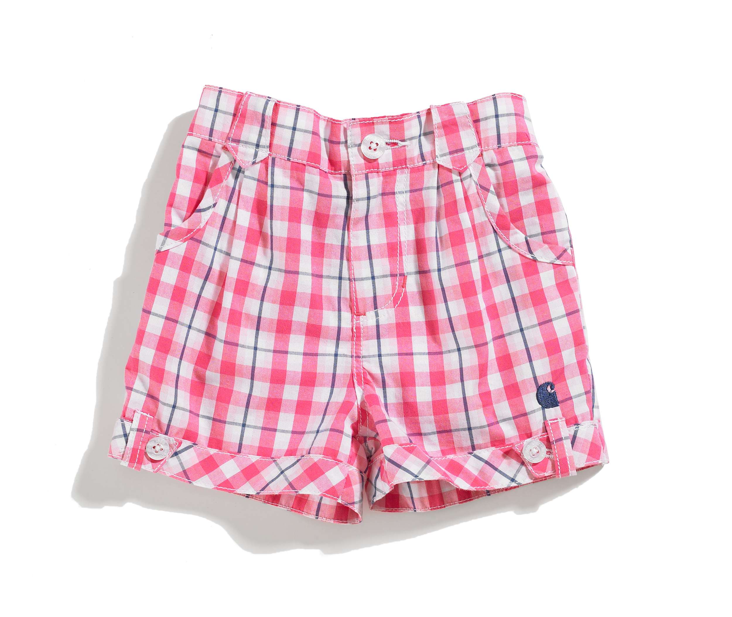 Girls Infant/Toddler Woven Plaid Short