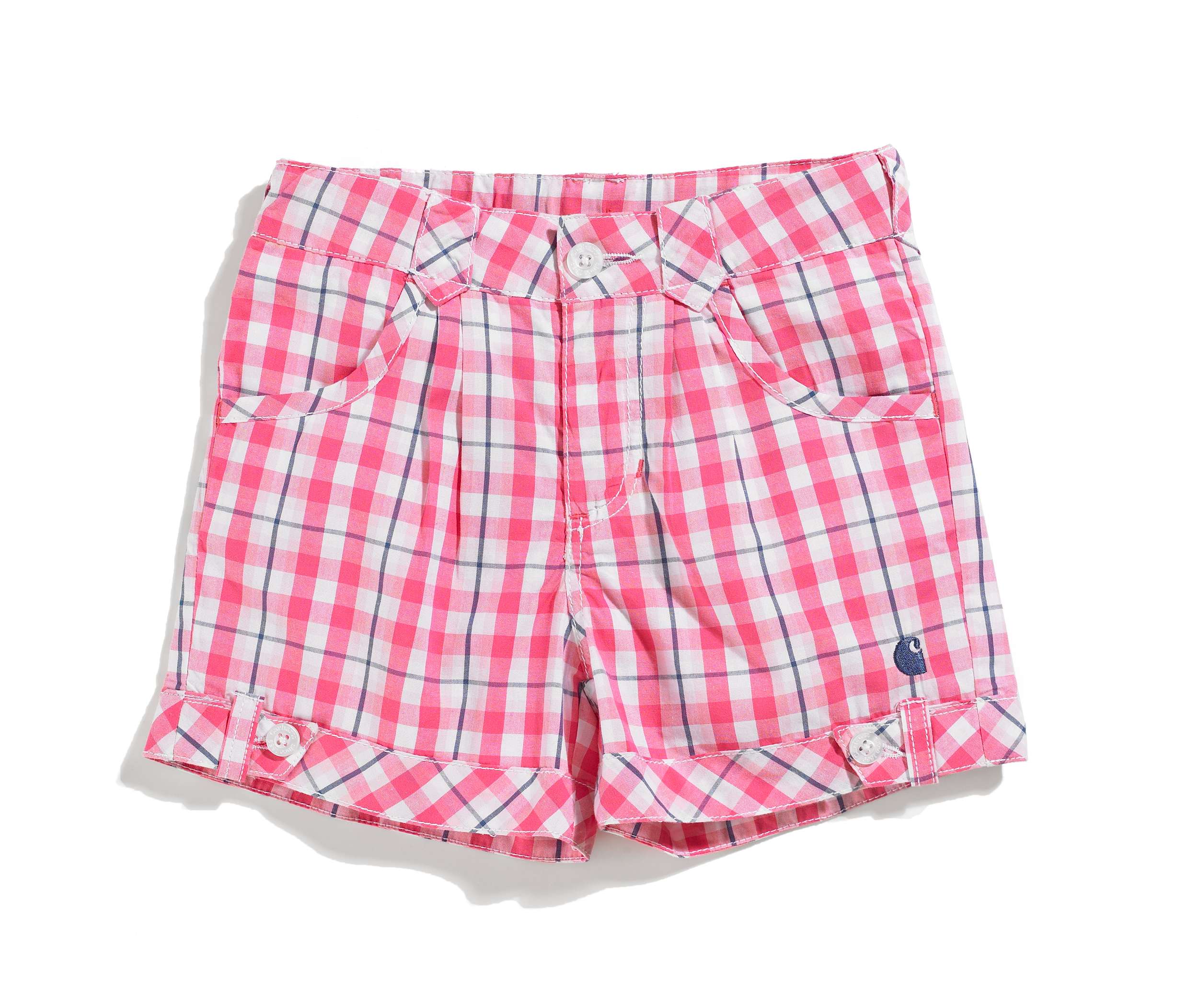 Girls Woven Plaid Short