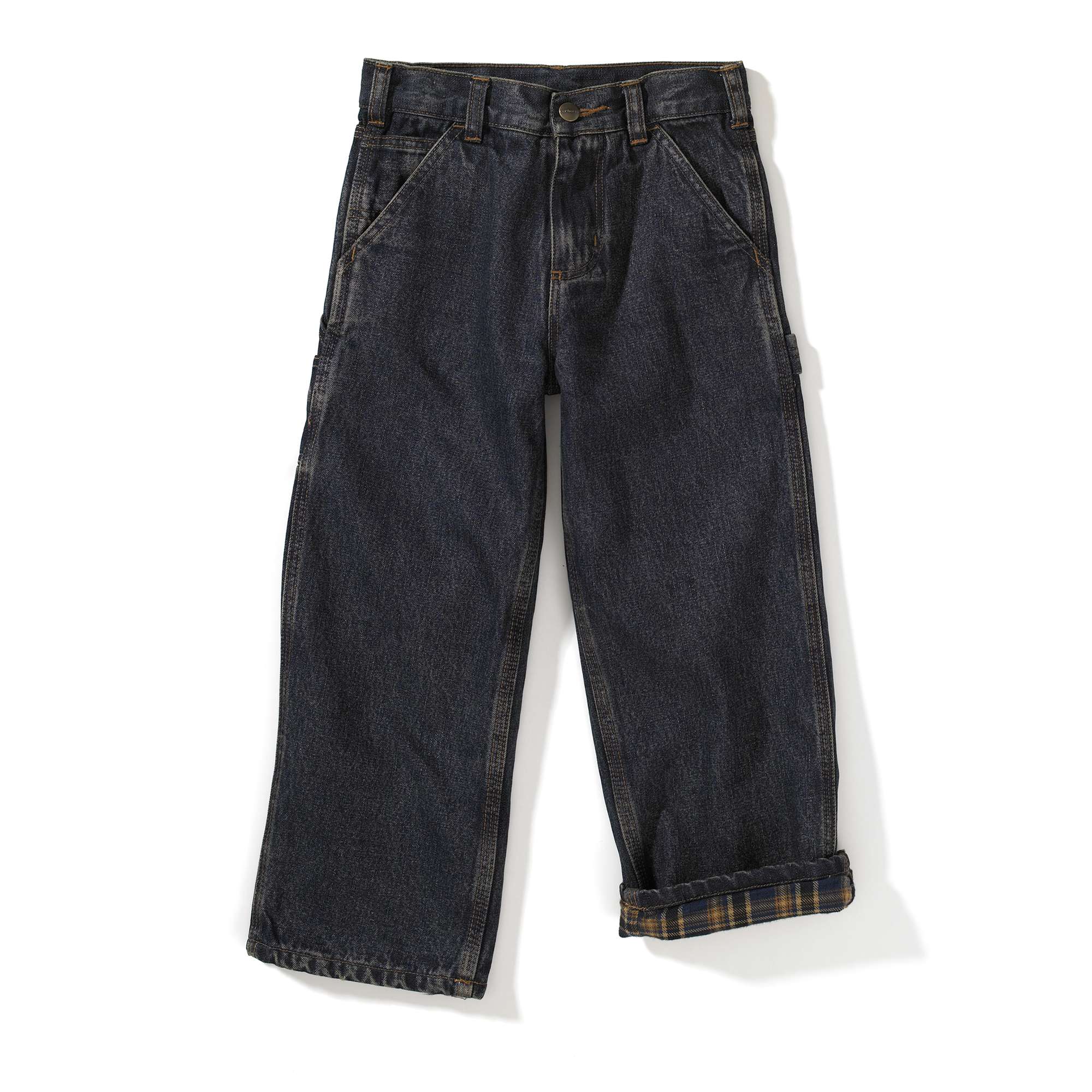 Boys Flannel Lined Dungaree Pant