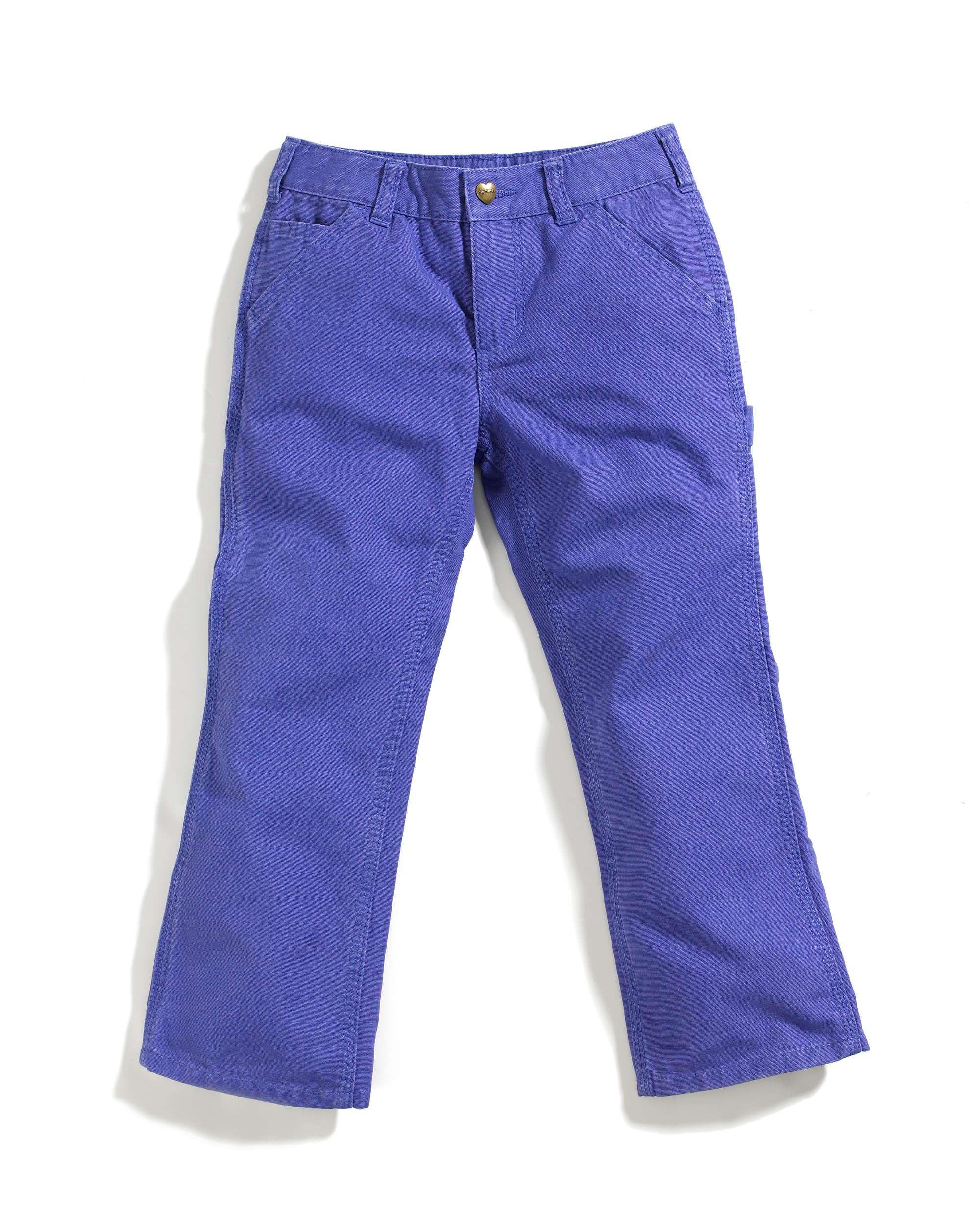 Girls Washed Duck Dungaree Pant