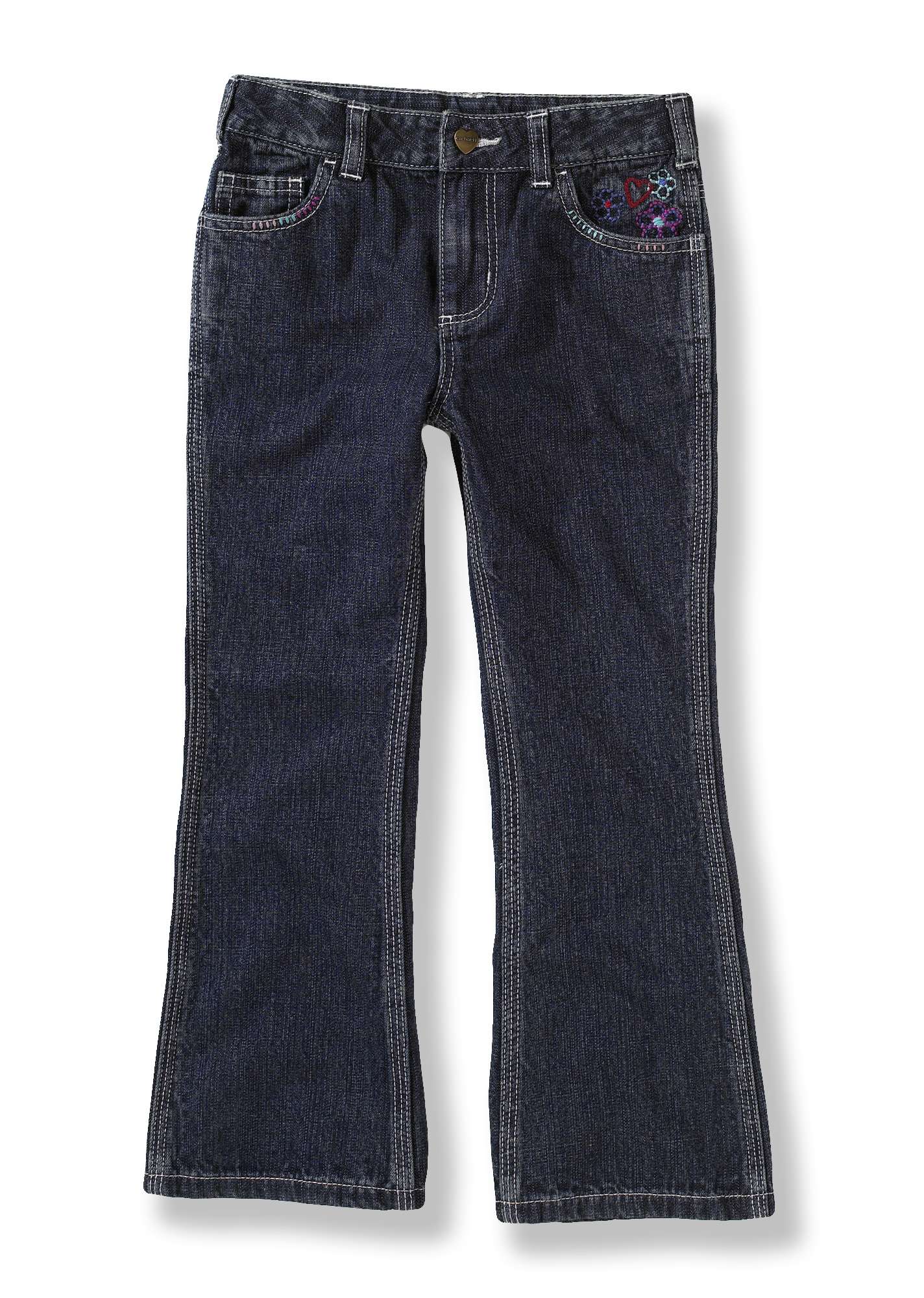 Girls Washed 5-Pocket Denim Jean