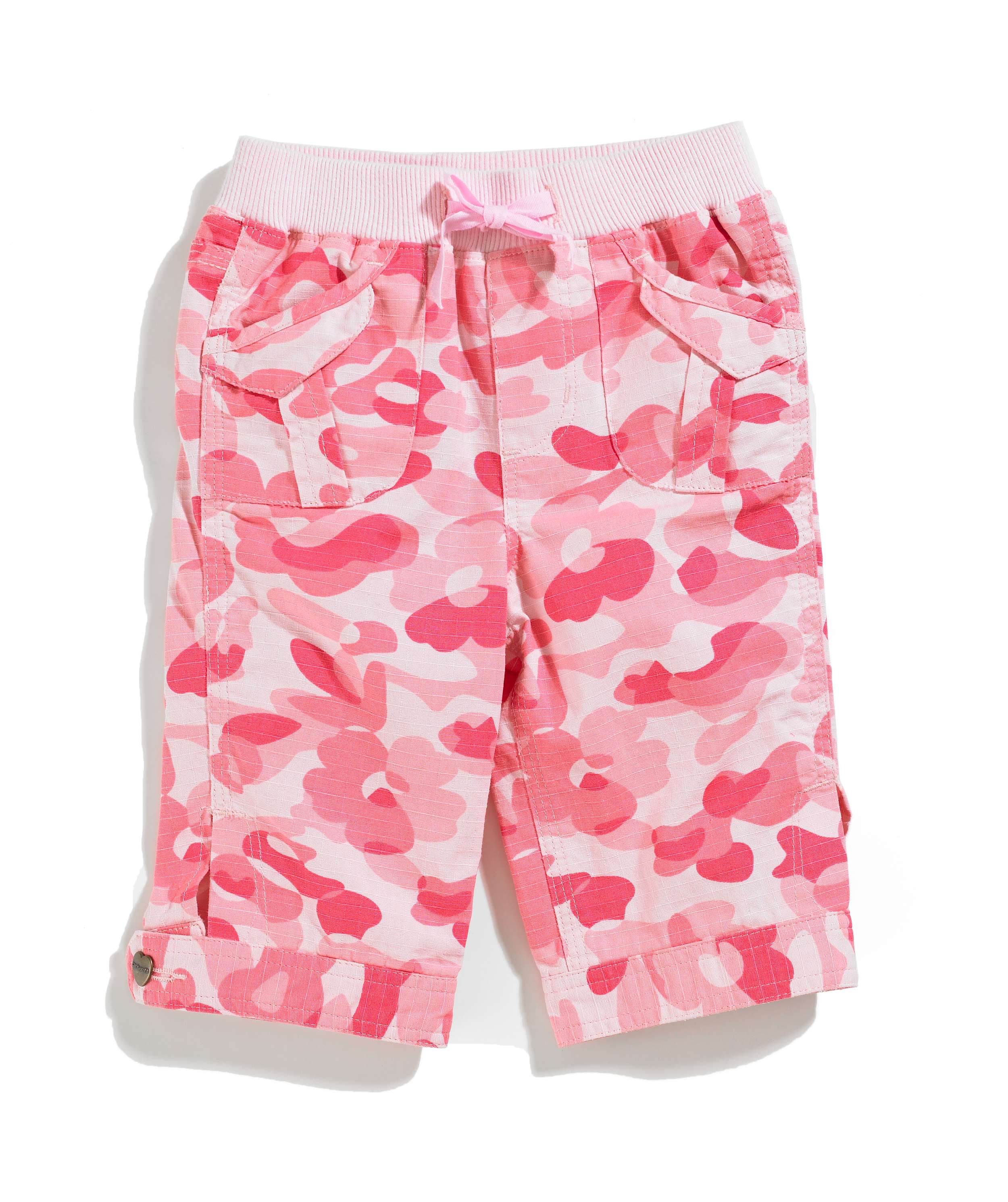 Girls Infant/Toddler Washed Camo Printed Ripstop Capri
