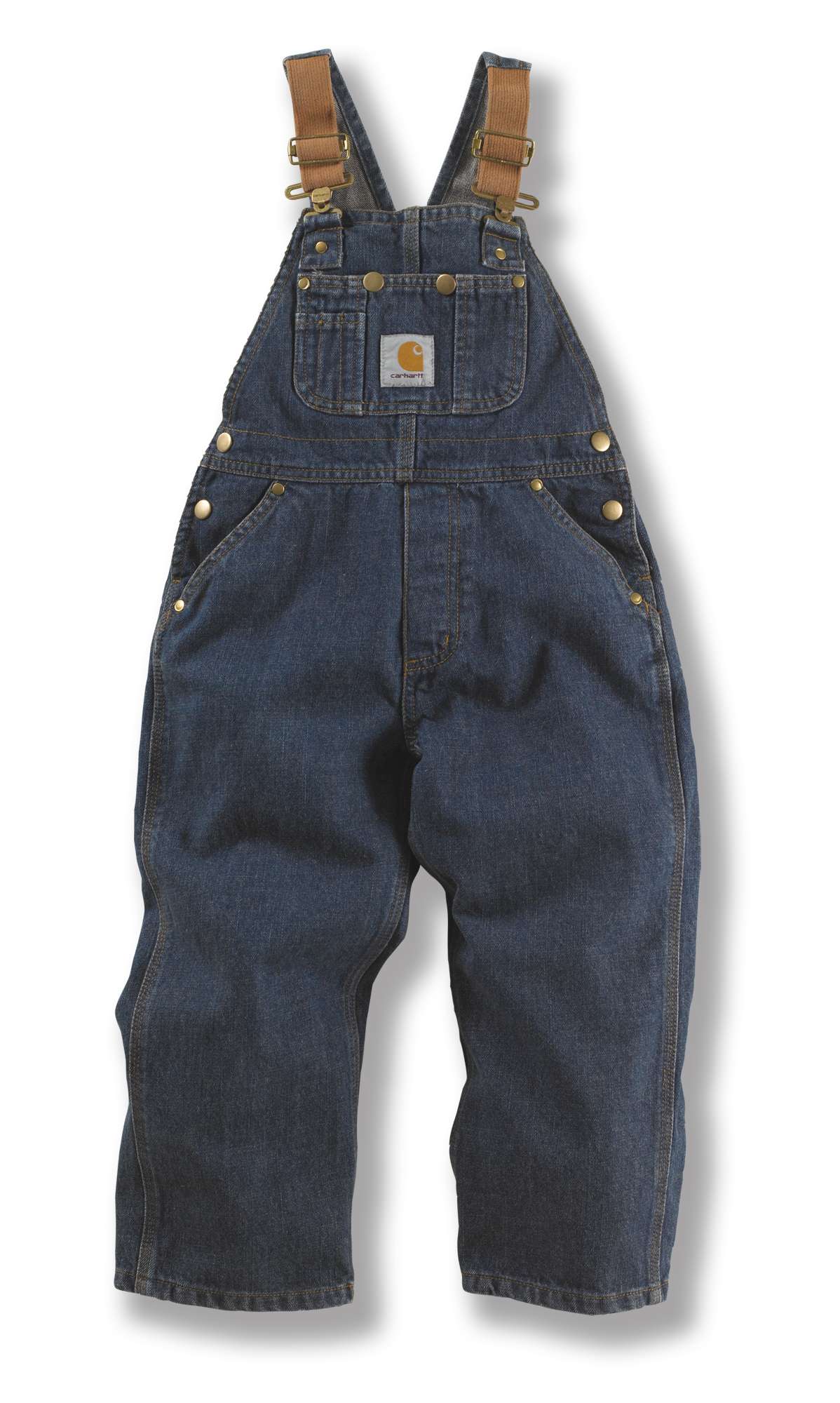 Boys Denim Washed Bib Overall -  Sizes 8-16