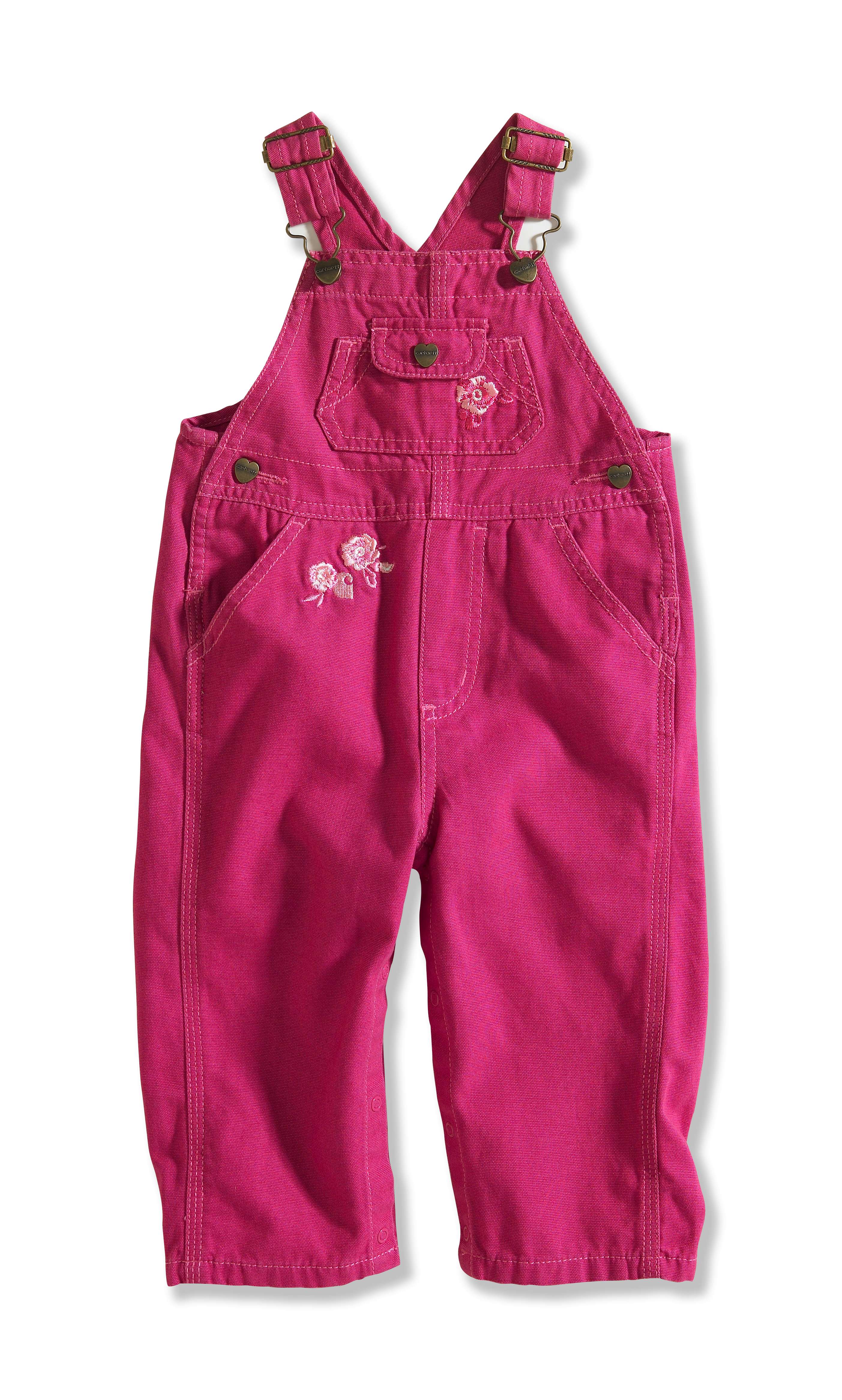 Infant/Toddler Girl�s Washed Canvas Bib Overall
