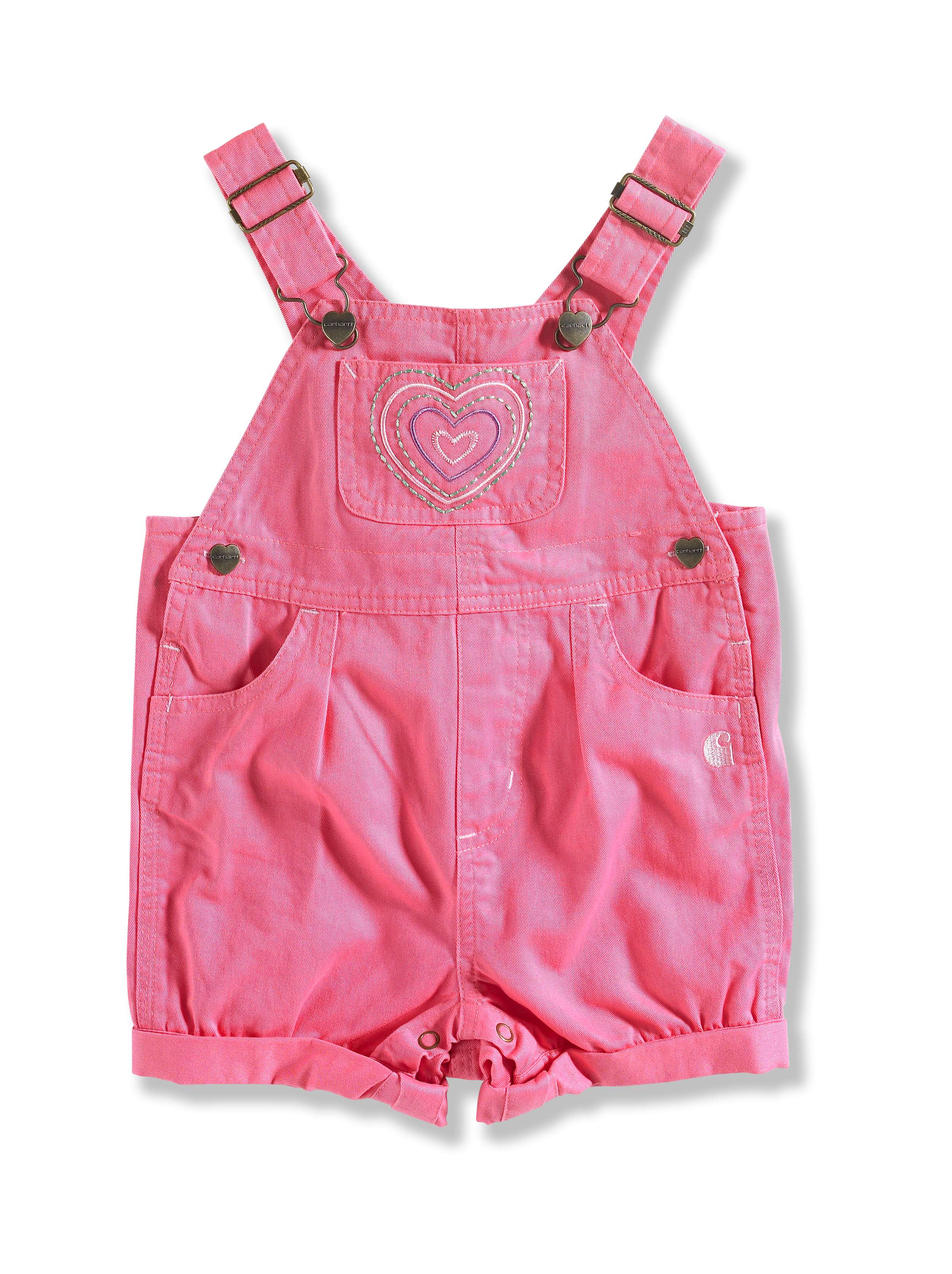 INFANT GIRL'S CANVAS SHORTALL