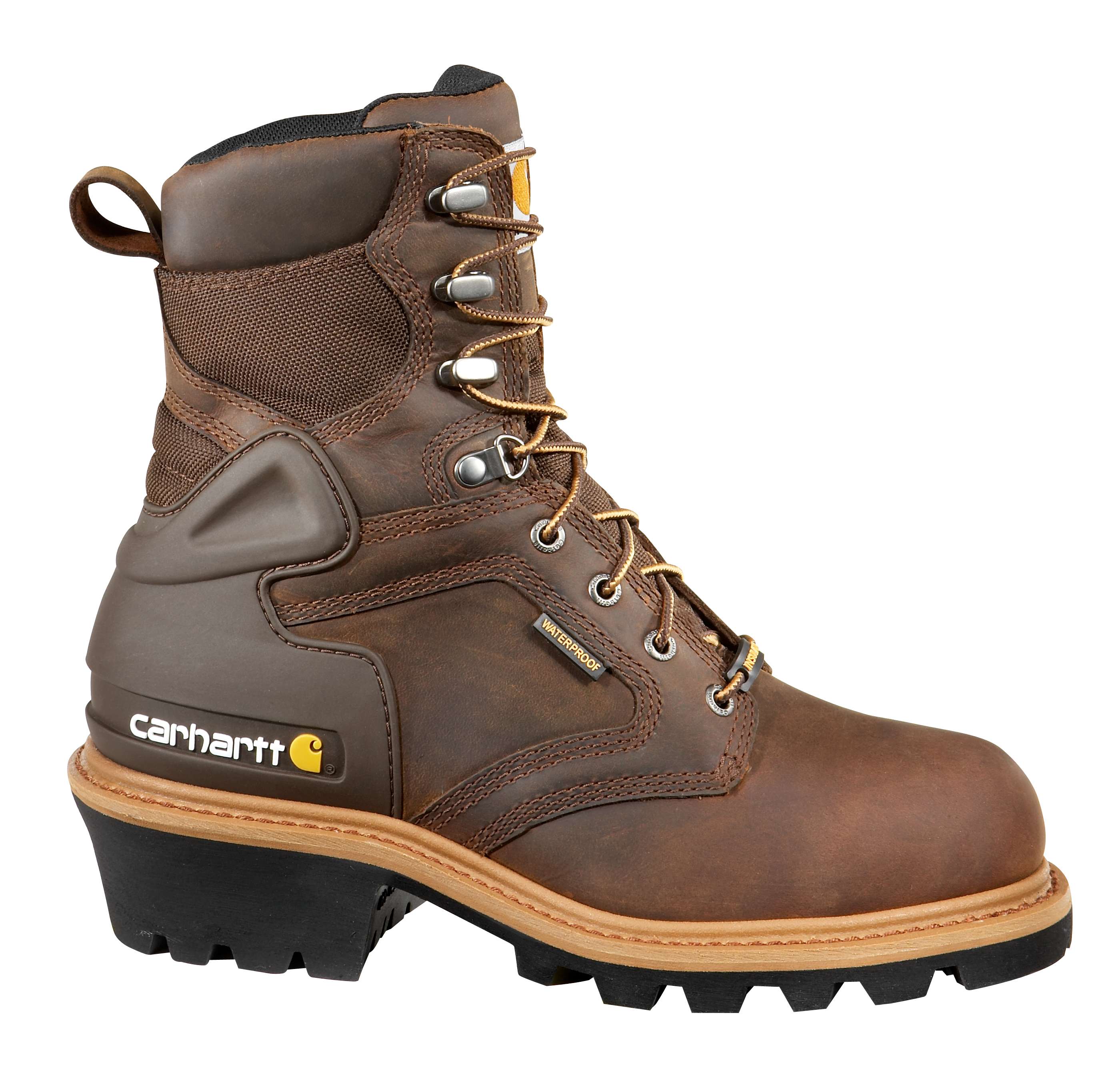 Men�s 8-Inch Insulated Brown Logger Boot/Safety Toe