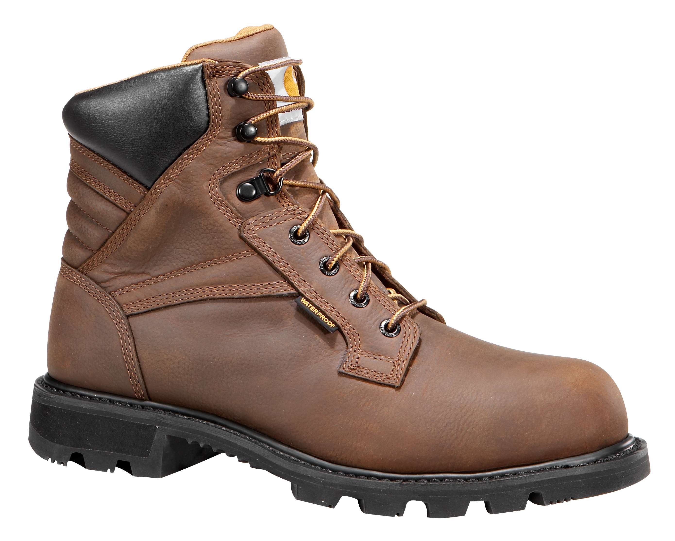 Men's 6-Inch Brown Waterproof Work Boot-Safety Toe