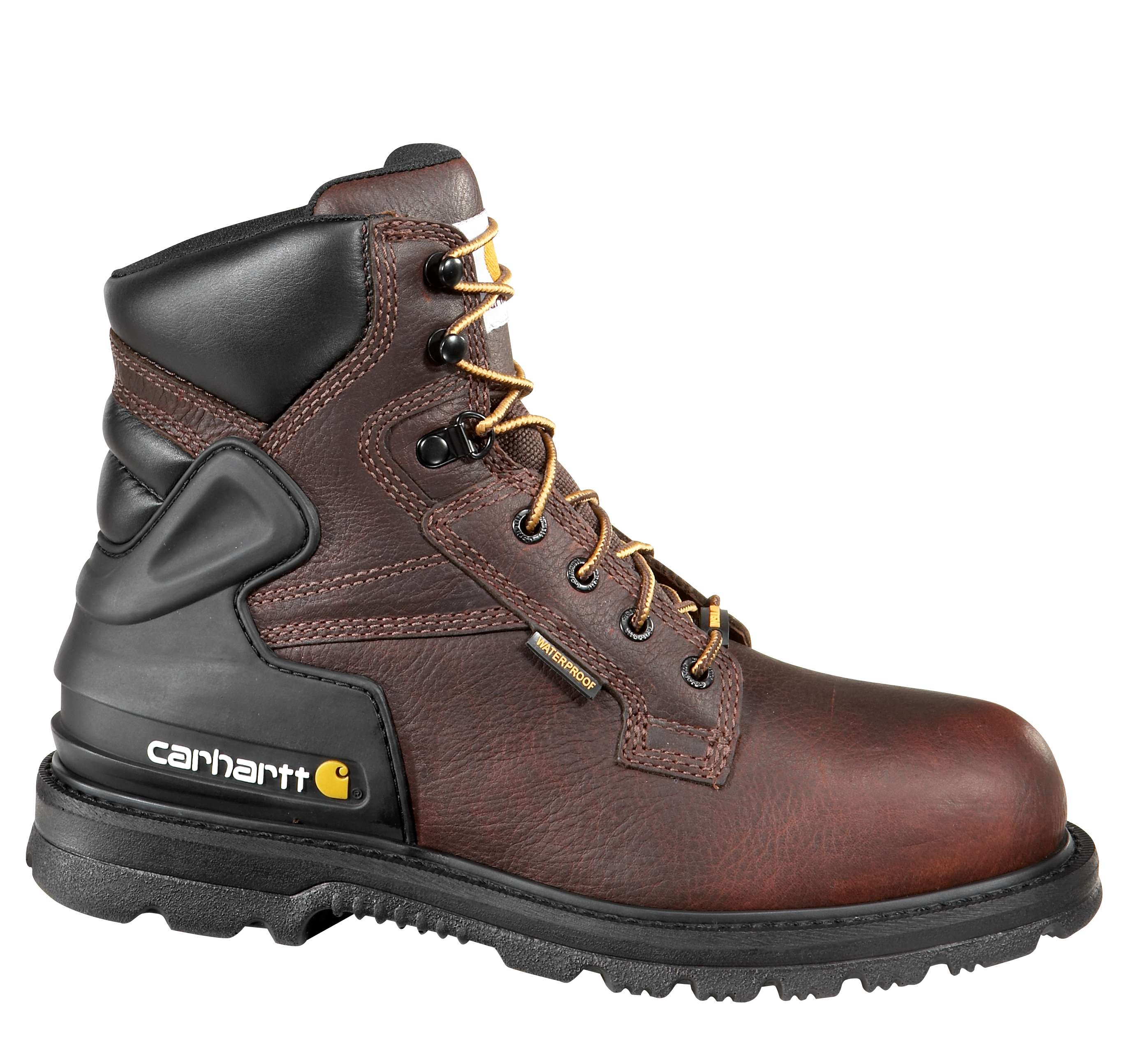 Men�s 6-Inch Insulated Pebbled-Brown Work Boot/Safety Toe