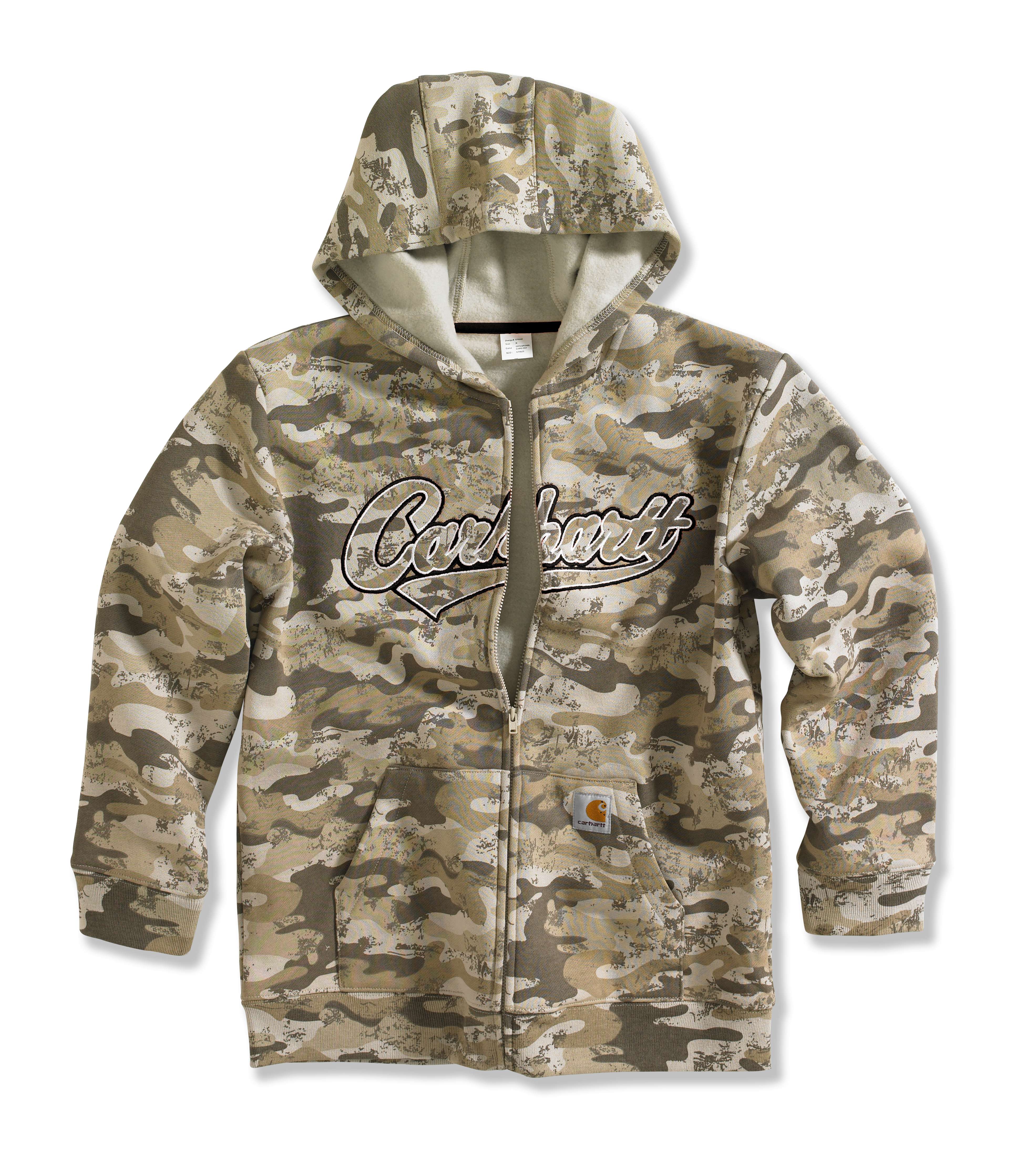 Boy's Logo Fleece Zip-Front Sweatshirt