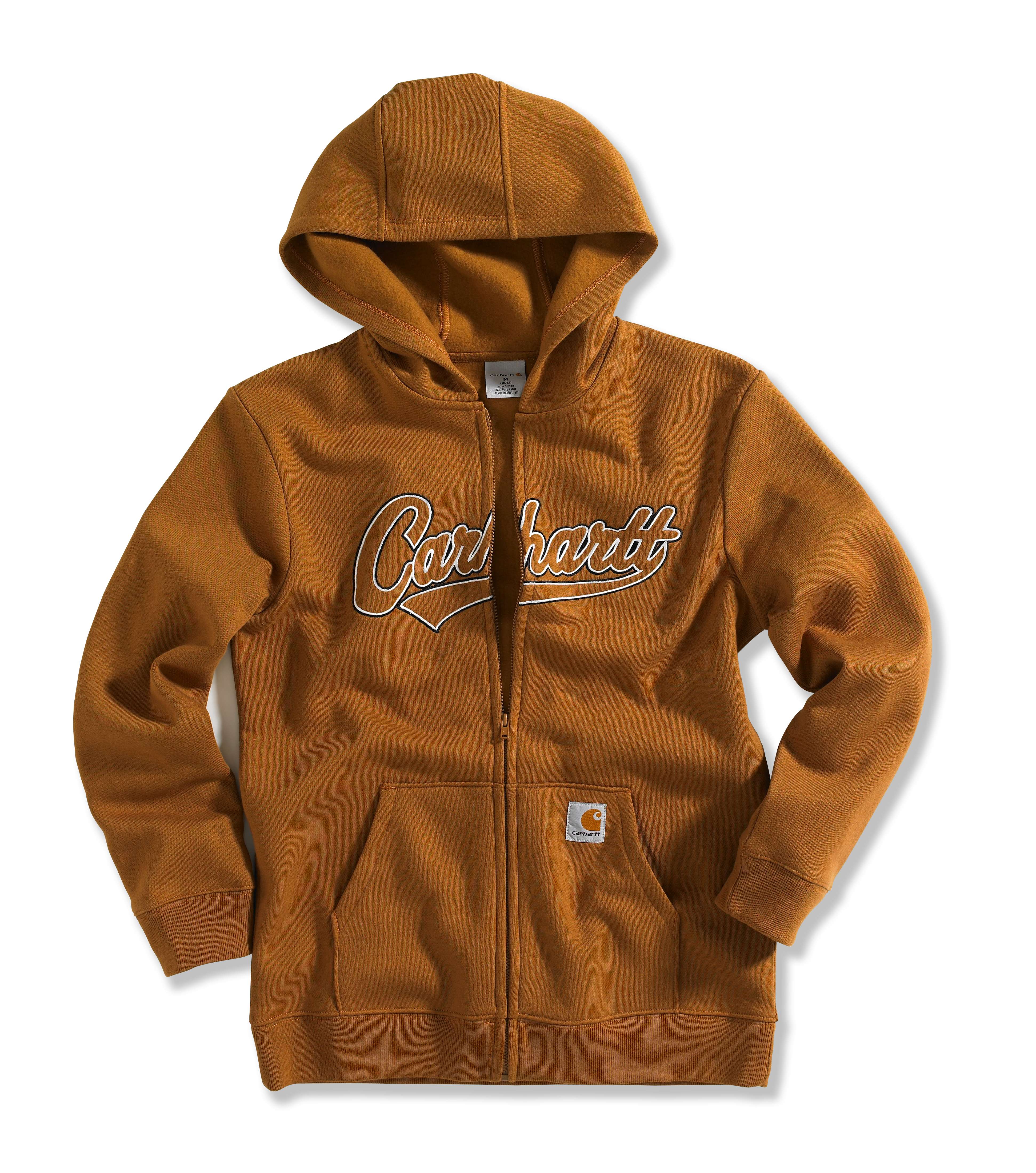 Boy's Logo Fleece Zip-Front Sweatshirt
