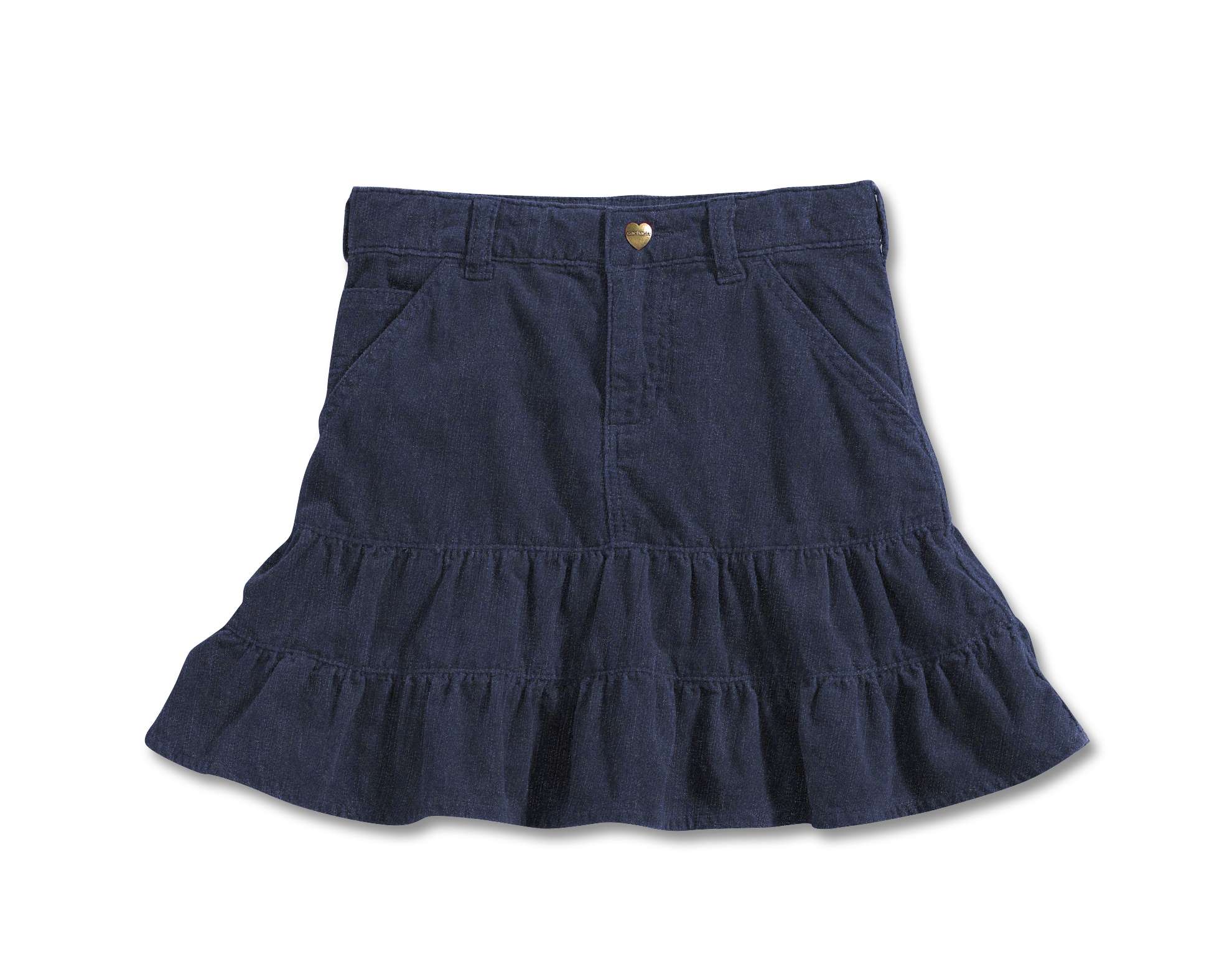 Girls Washed Denim Skirt