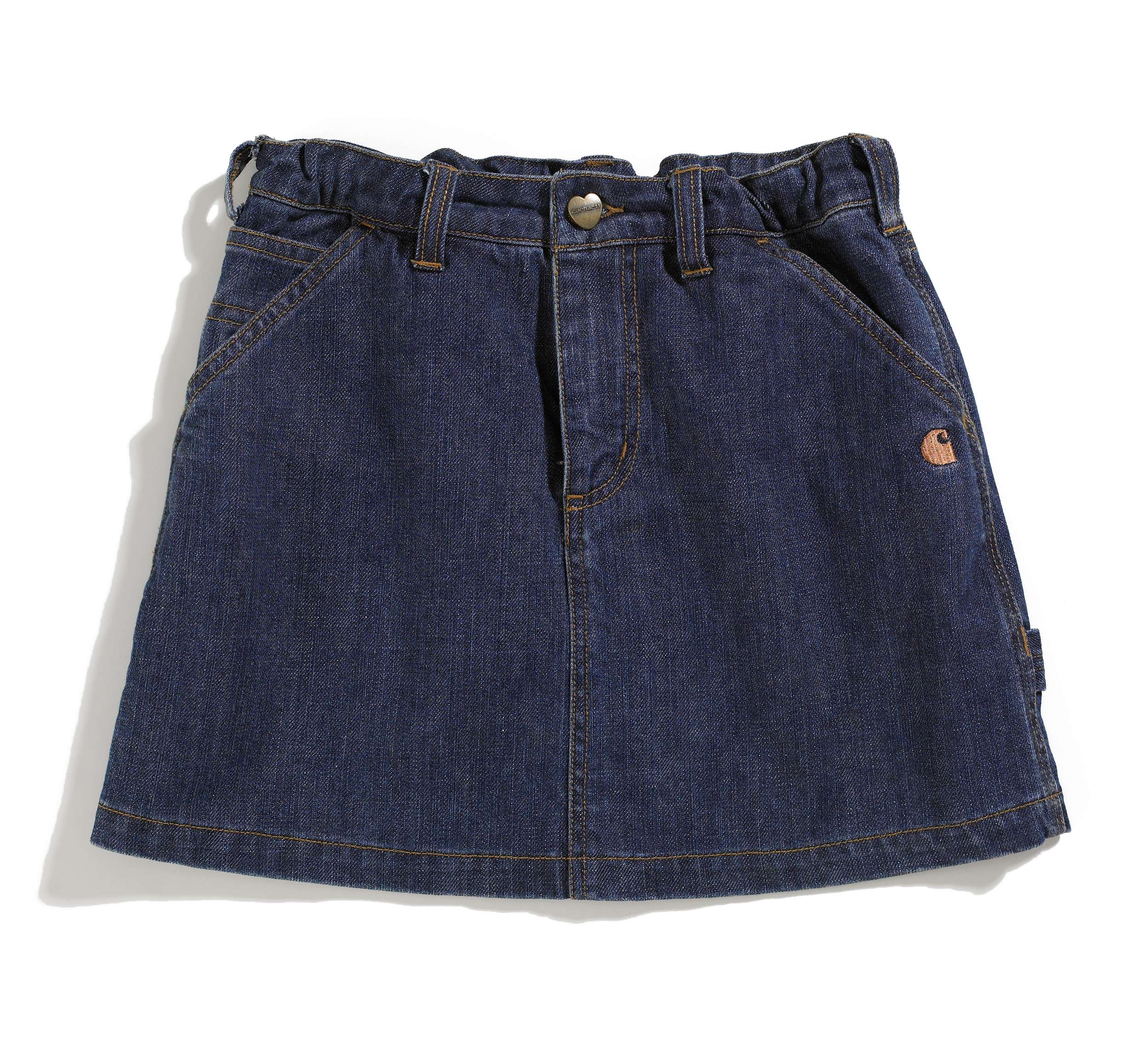 Girl's Washed Denim Skirt