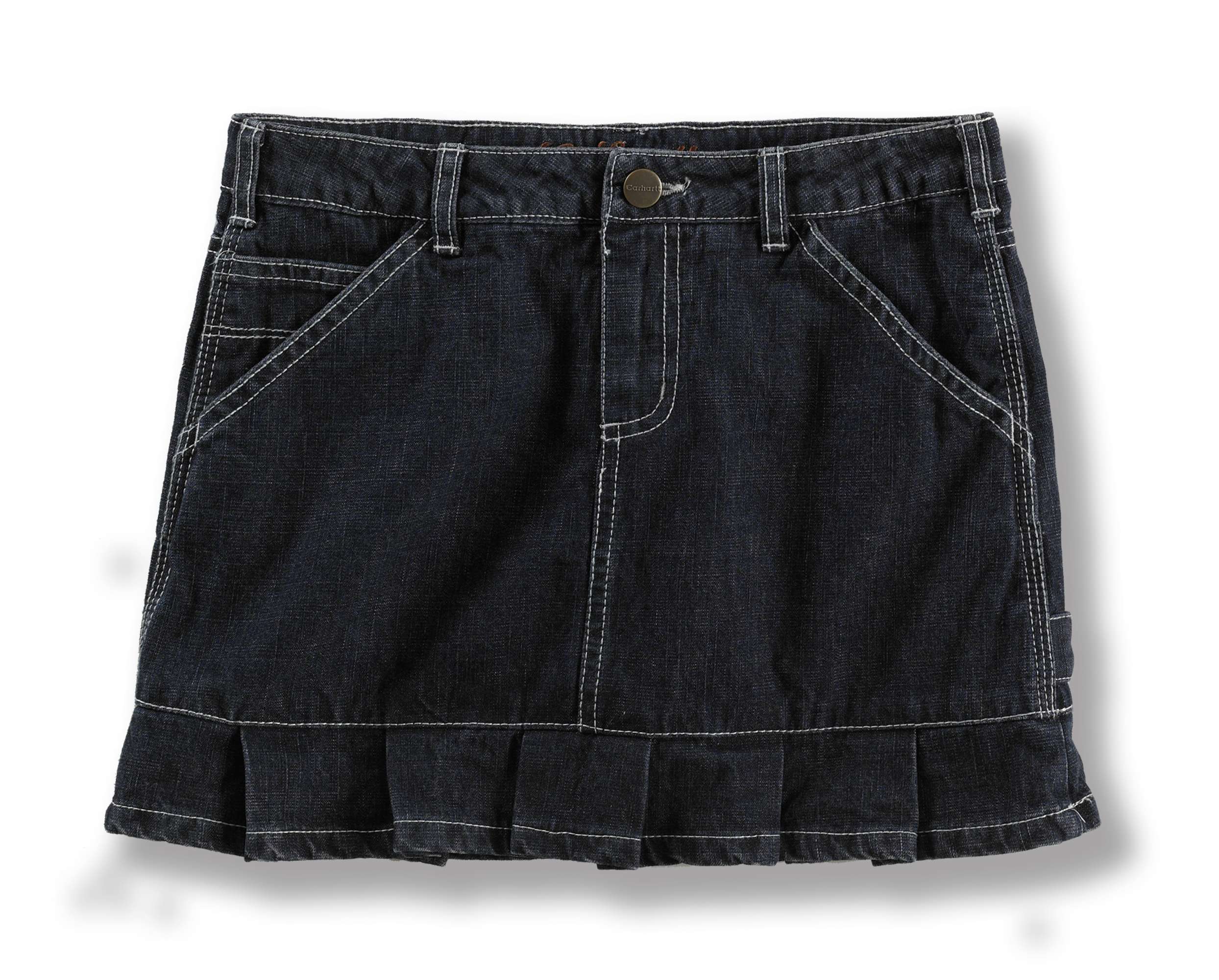 Girls Washed Dungaree Skort
