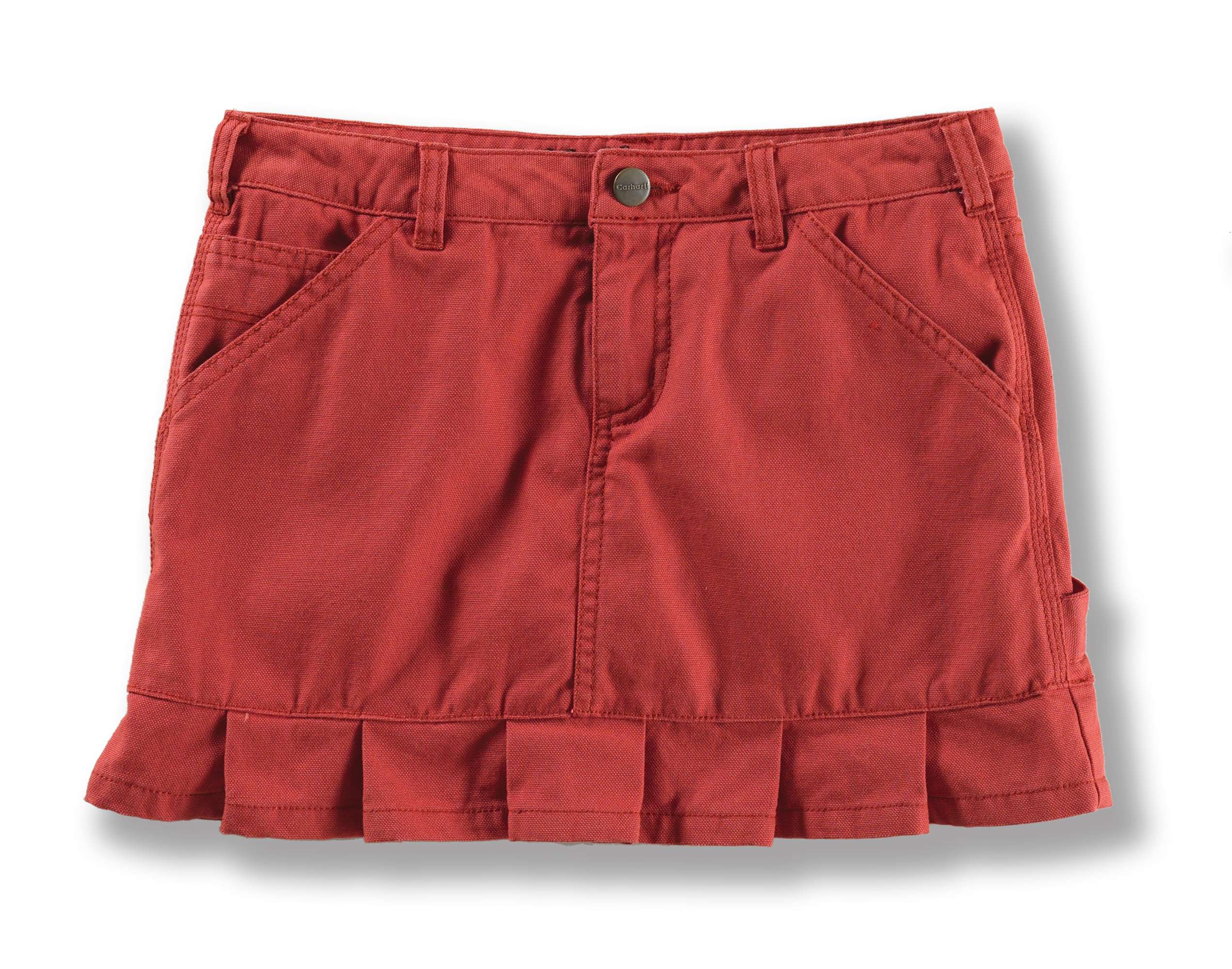 Girls Washed Dungaree Skort