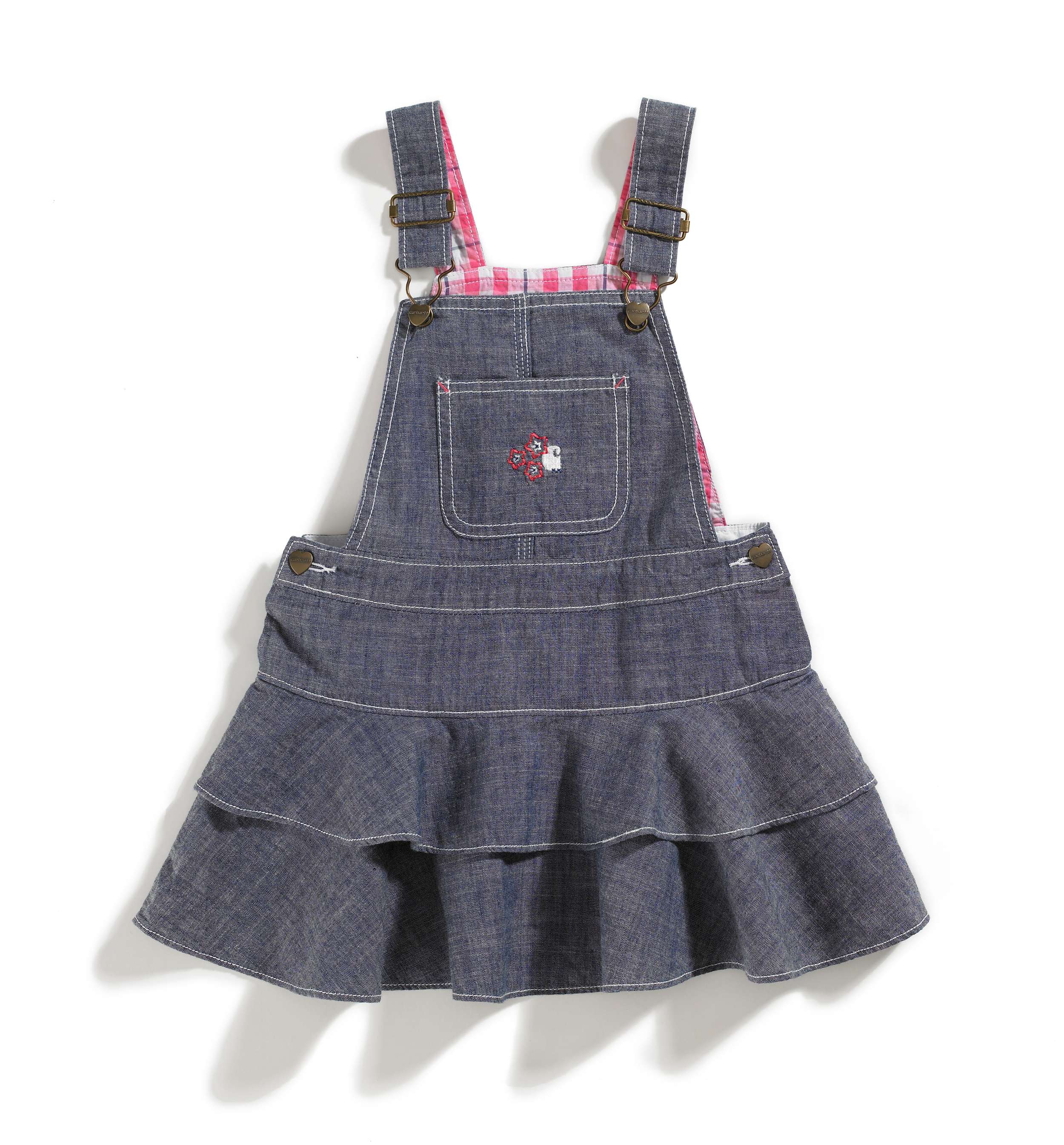 Girls Infant/Toddler Washed Chambray Jumper