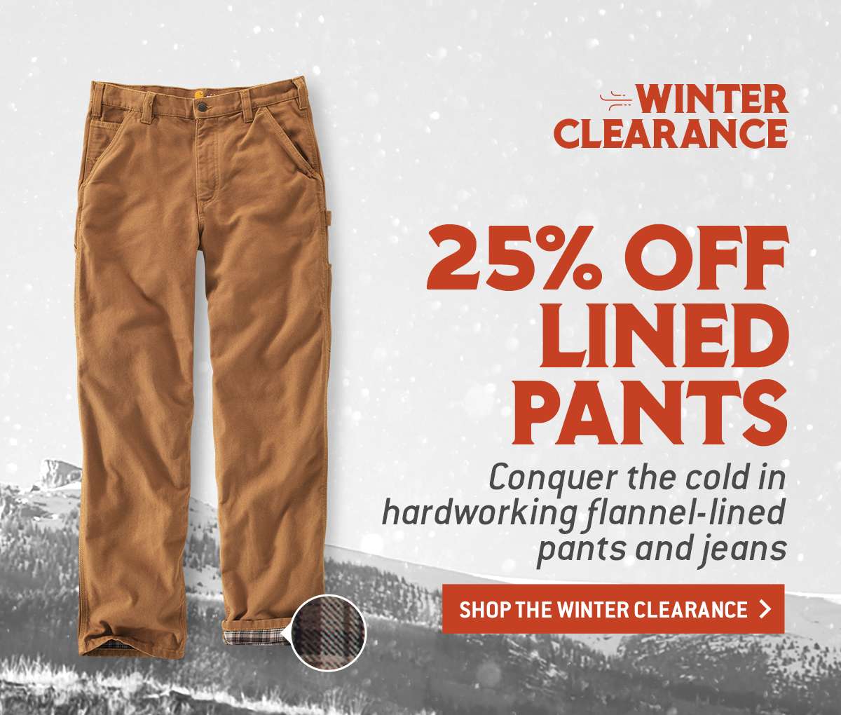 mens lined pants for winter