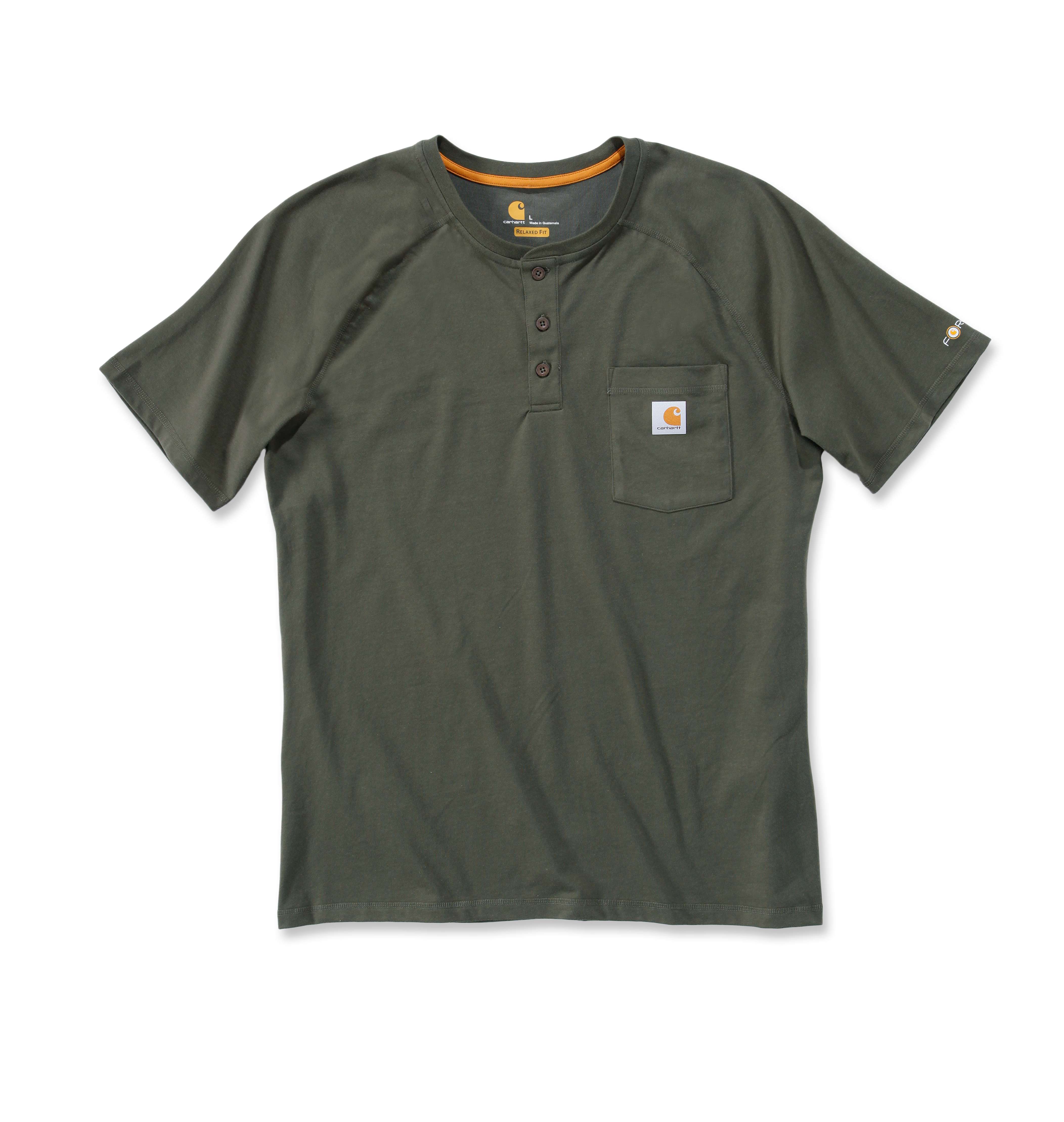 100413: FORCE COTTON SHORT SLEEVE HENLEY