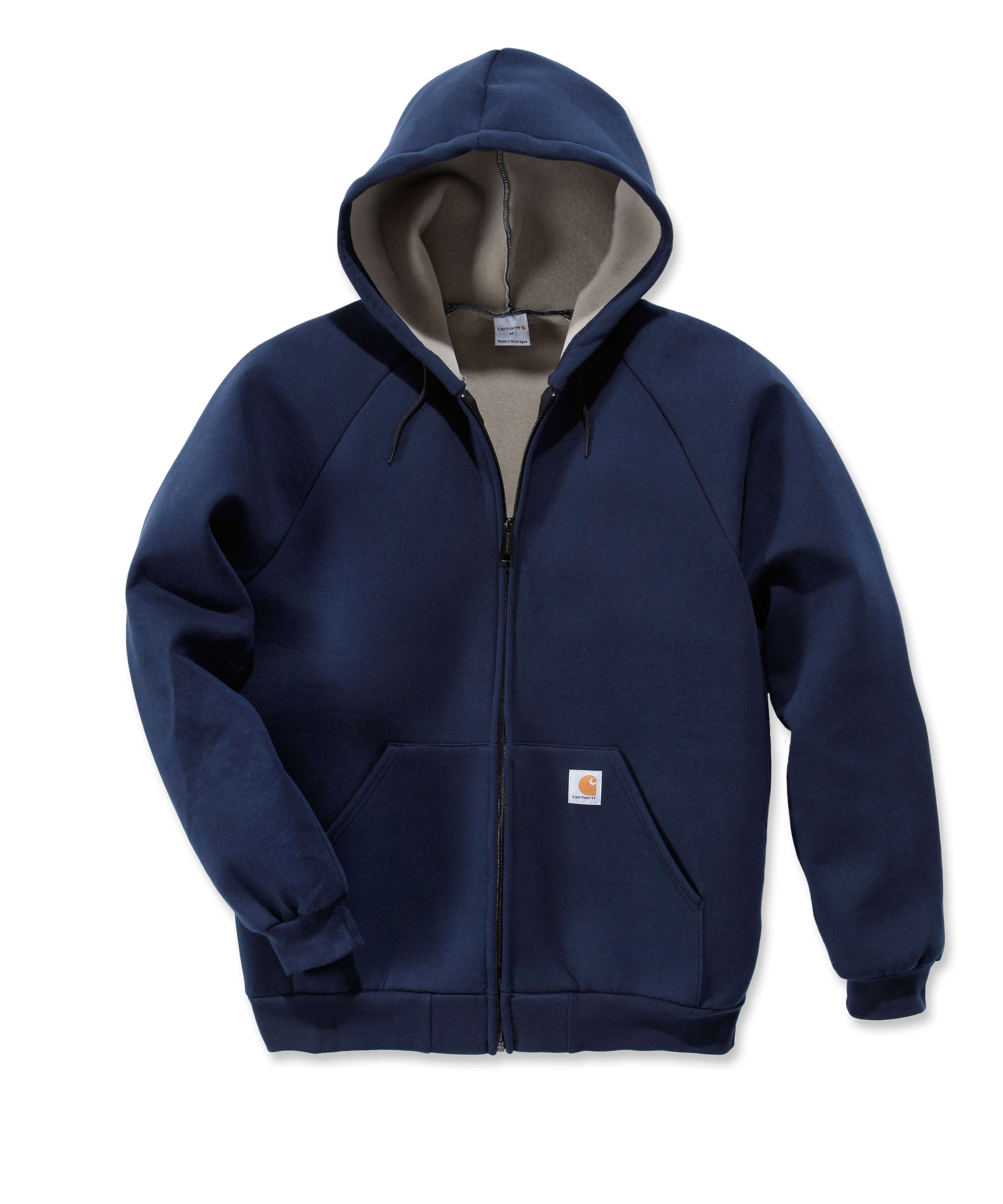 100465: CAR-LUX  ZIP-FRONT HOODED SWEATSHIRT