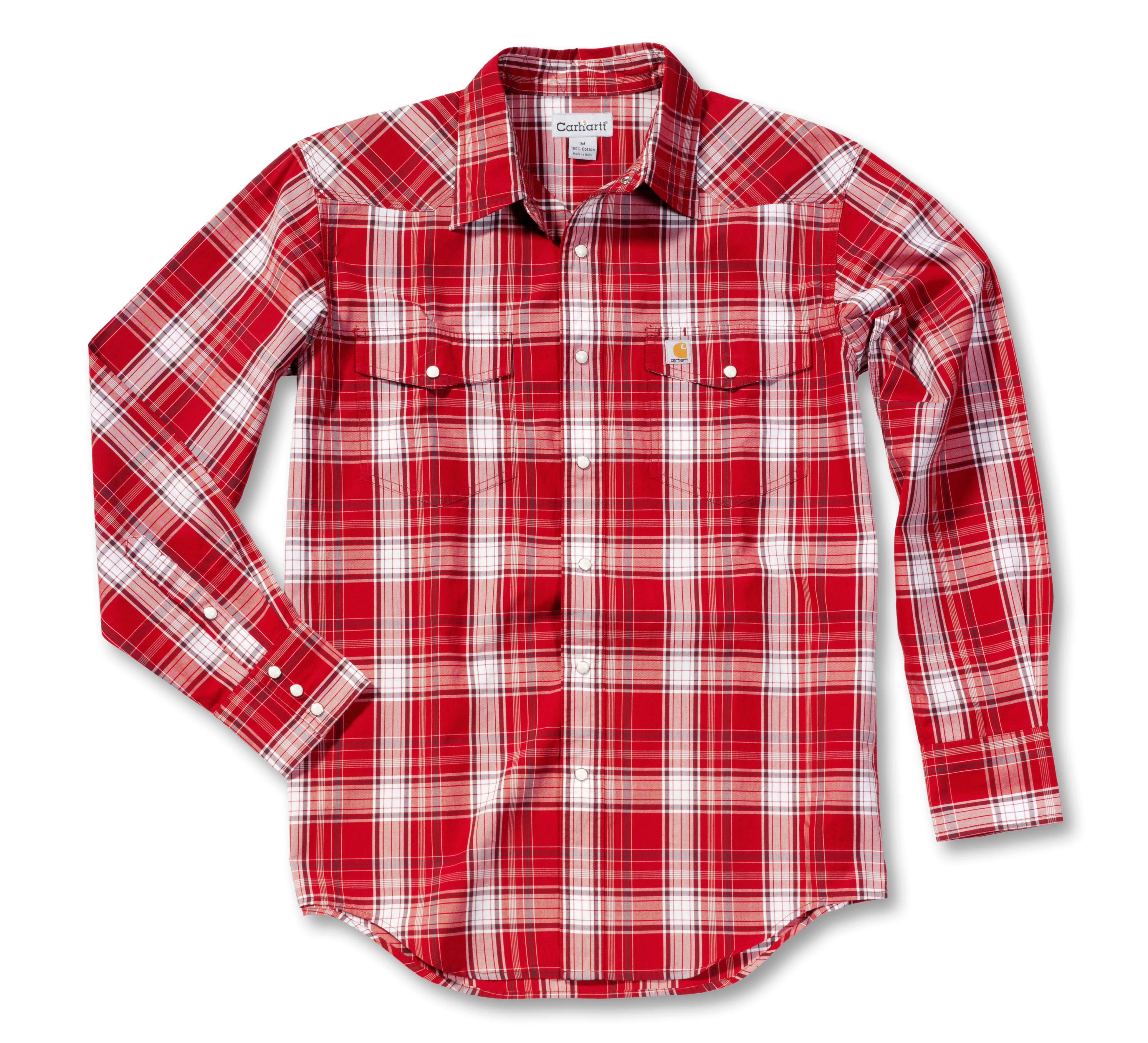 L/S SNAP FRONT PLAID SHIRT