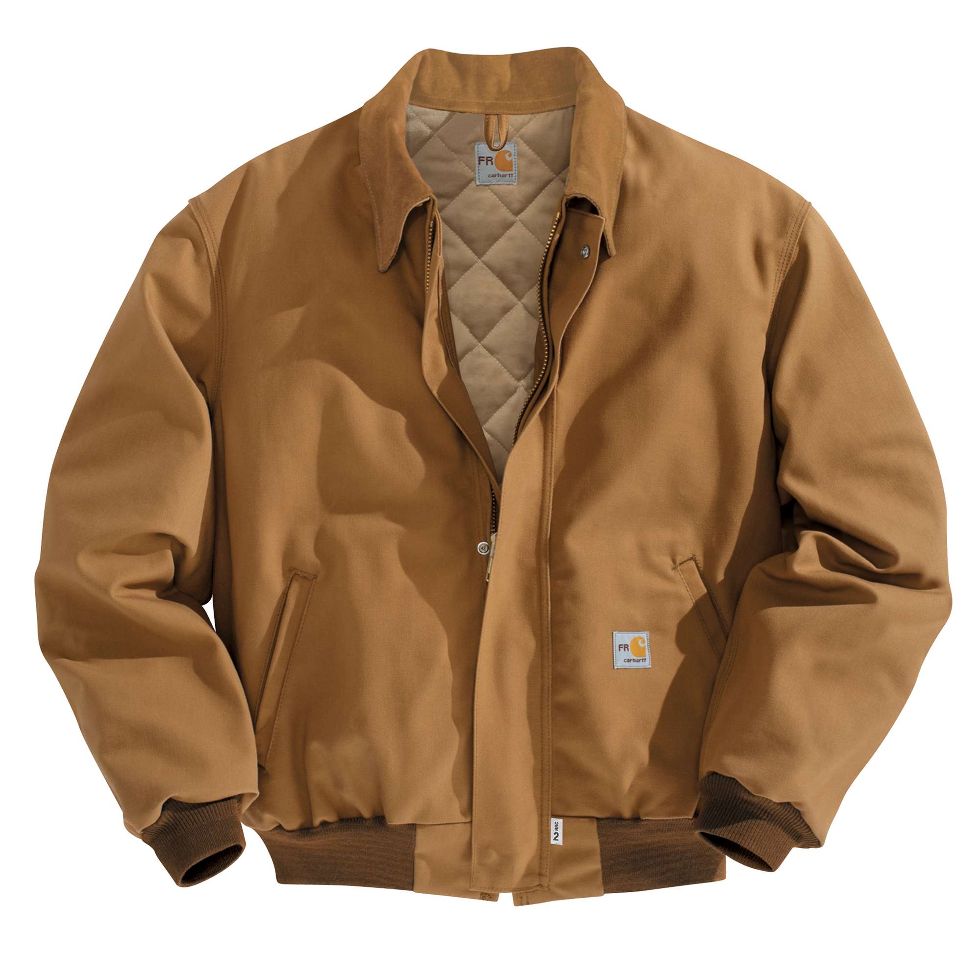 Men&rsquo;s Flame-Resistant Duck Bomber Jacket/Quilt-Lined