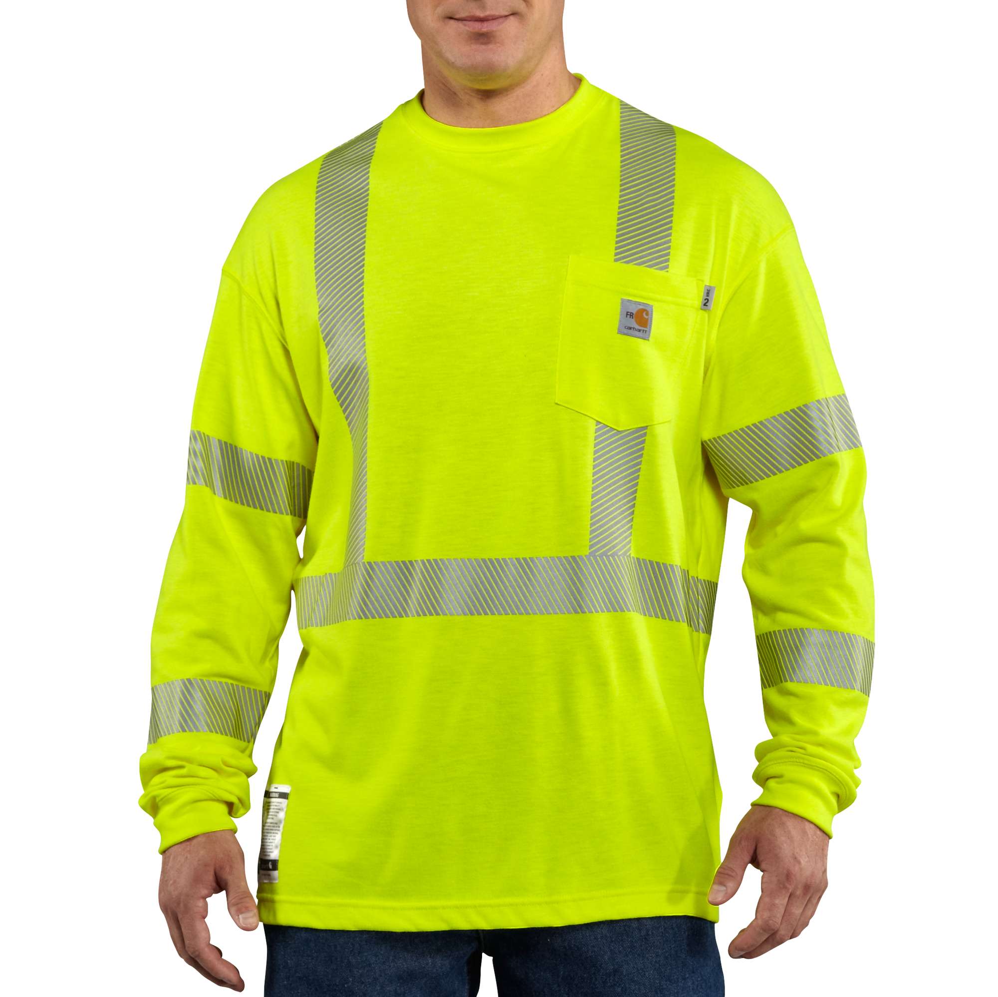 Men's Flame-Resistant High Visibility Long Sleeve Shirt