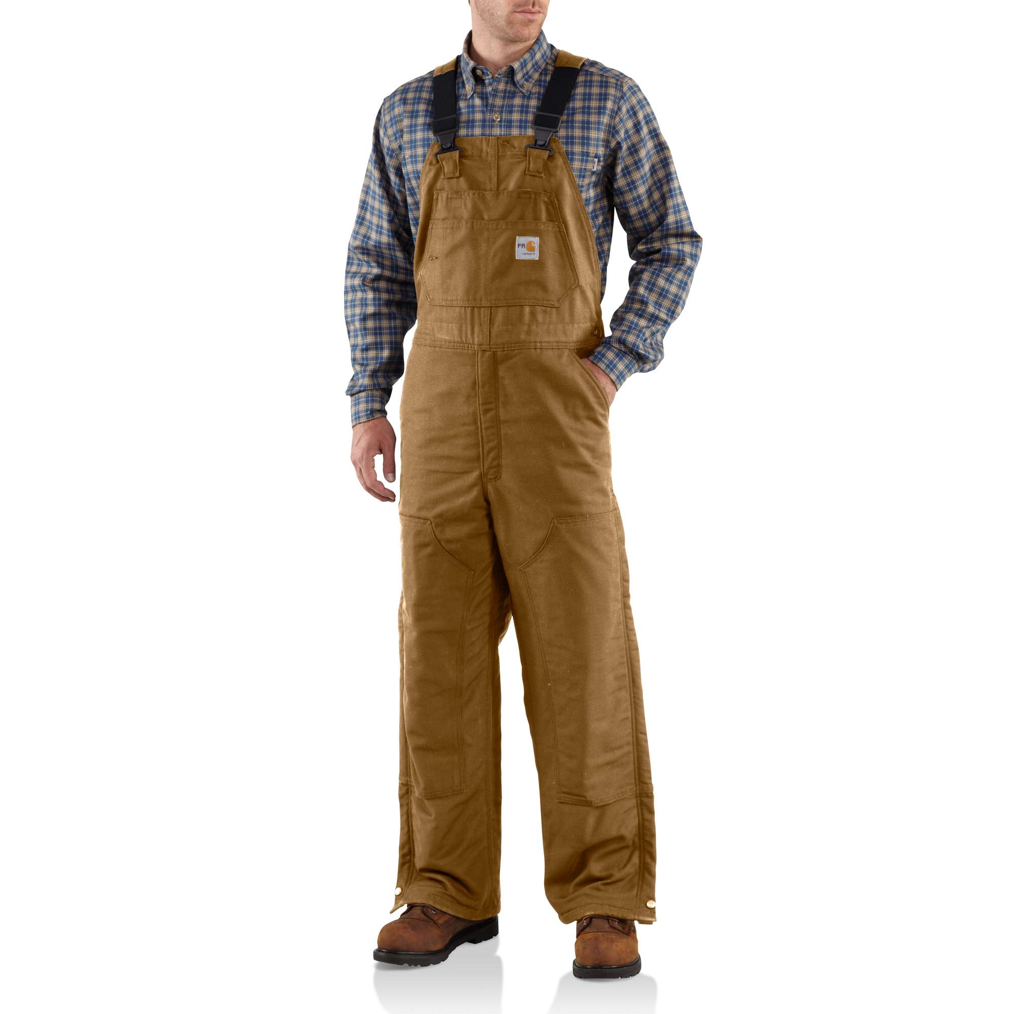 Men's Flame-Resistant Midweight Bib Overall/Quilt Lined